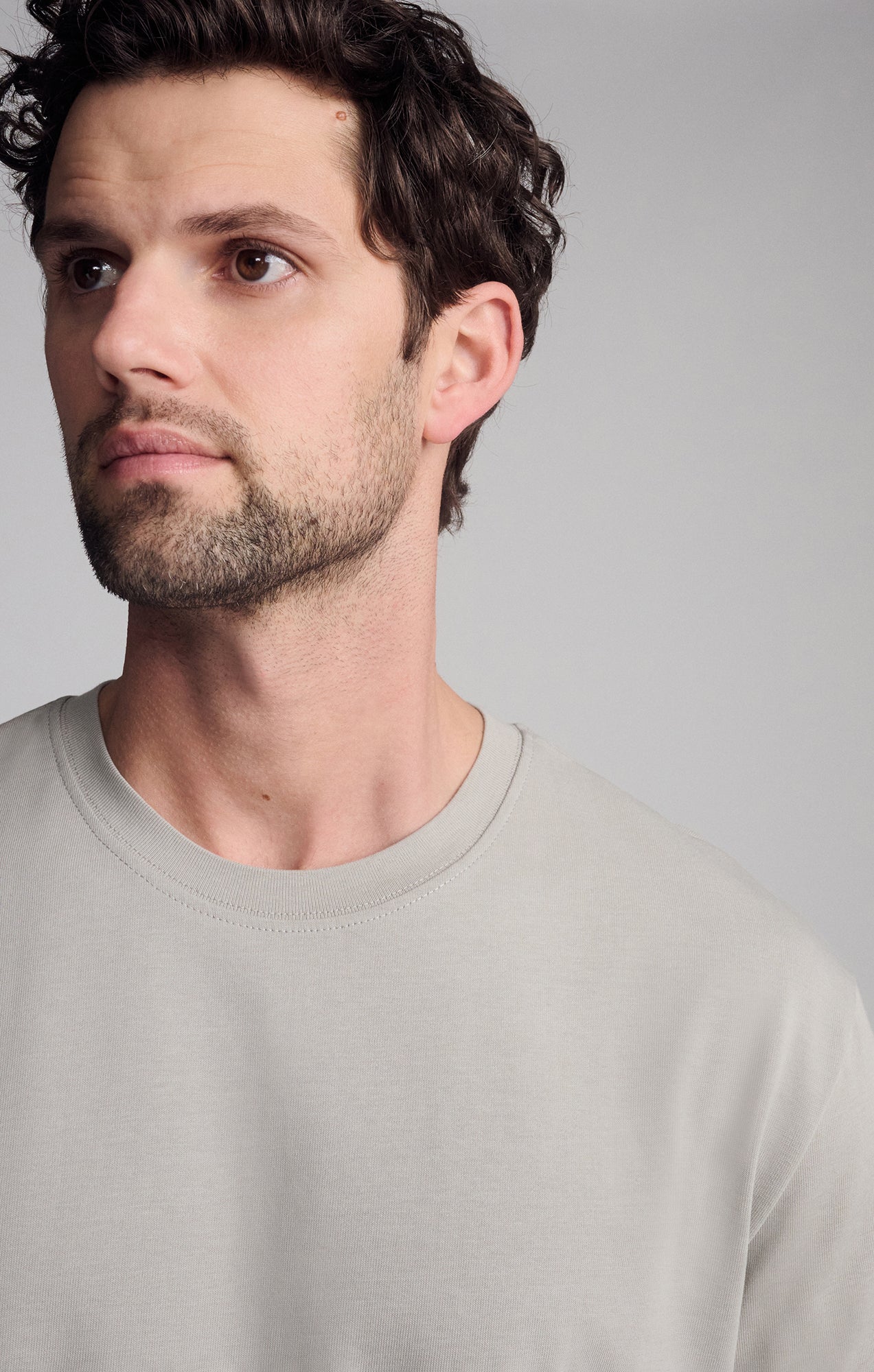 SHORT SLEEVE CREW NECK T-SHIRT IN PALOMA - Mavi Jeans
