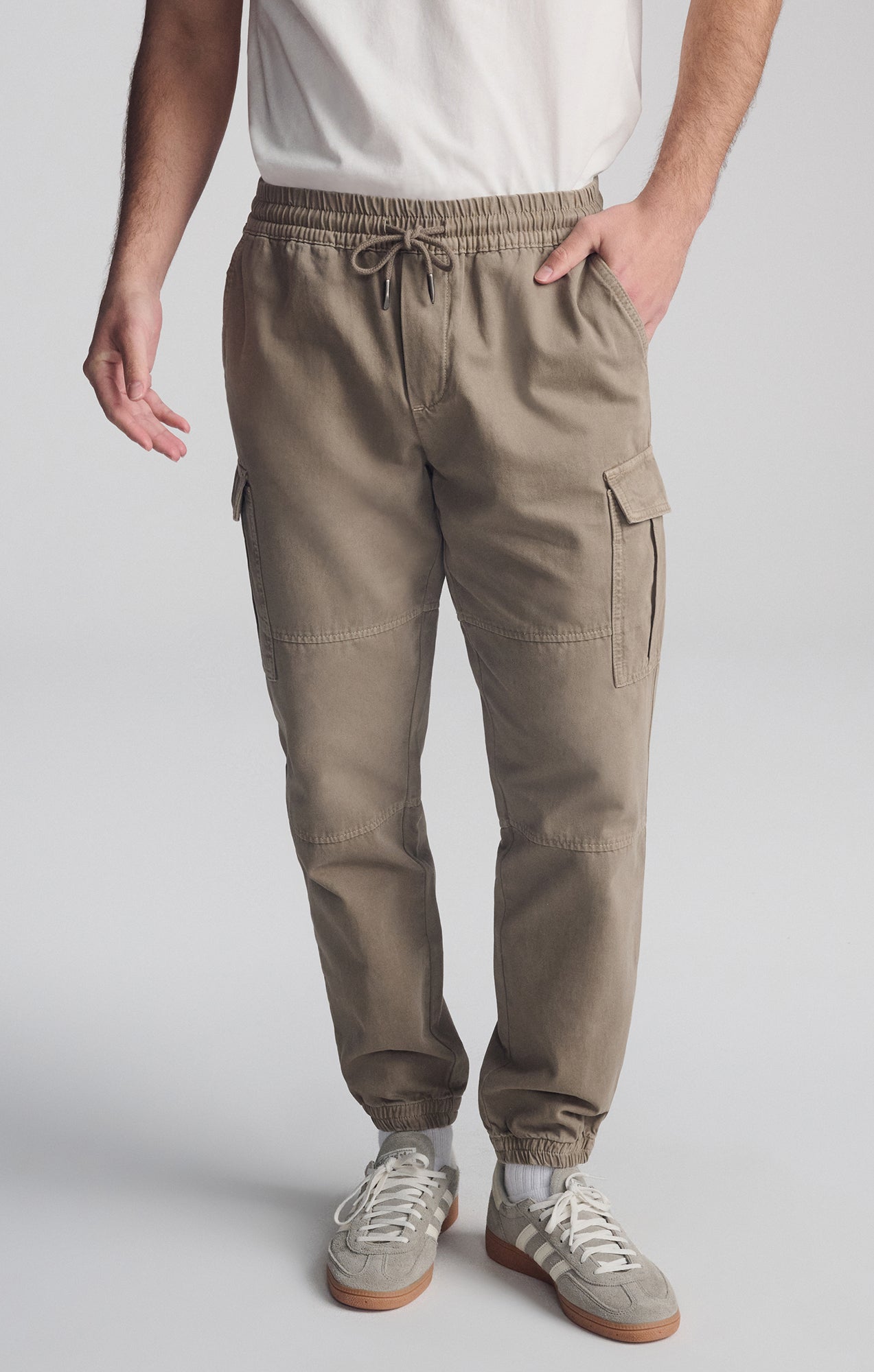 DOUBLE POCKET CUFFED CARGO PANTS IN BRINDLE - Mavi Jeans