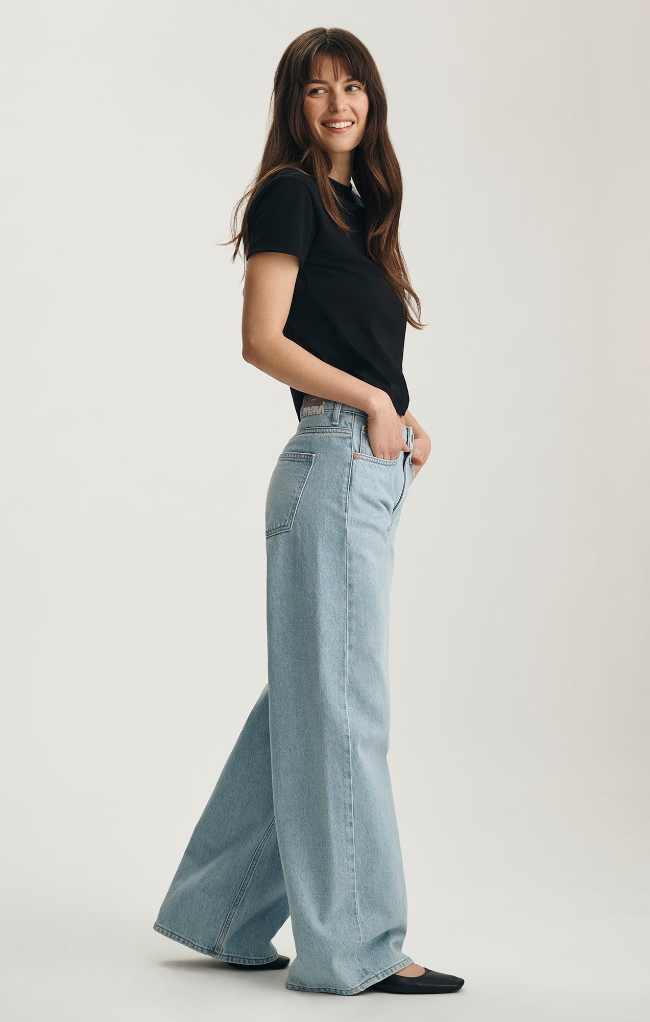 SIENA WIDE LEG IN LIGHT CLASSIC DENIM - Mavi Jeans