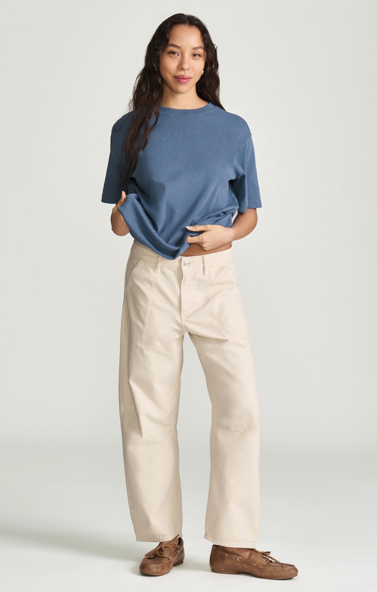 VINNIE BARREL CARGO IN SANDSHELL RIBSTOP - Mavi Jeans