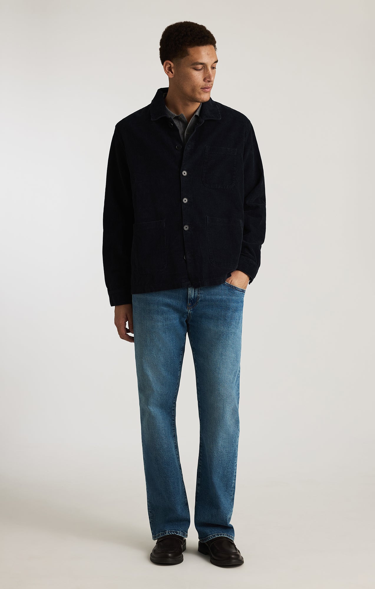 BUTTON-UP OVERSHIRT IN NAVY - Mavi Jeans