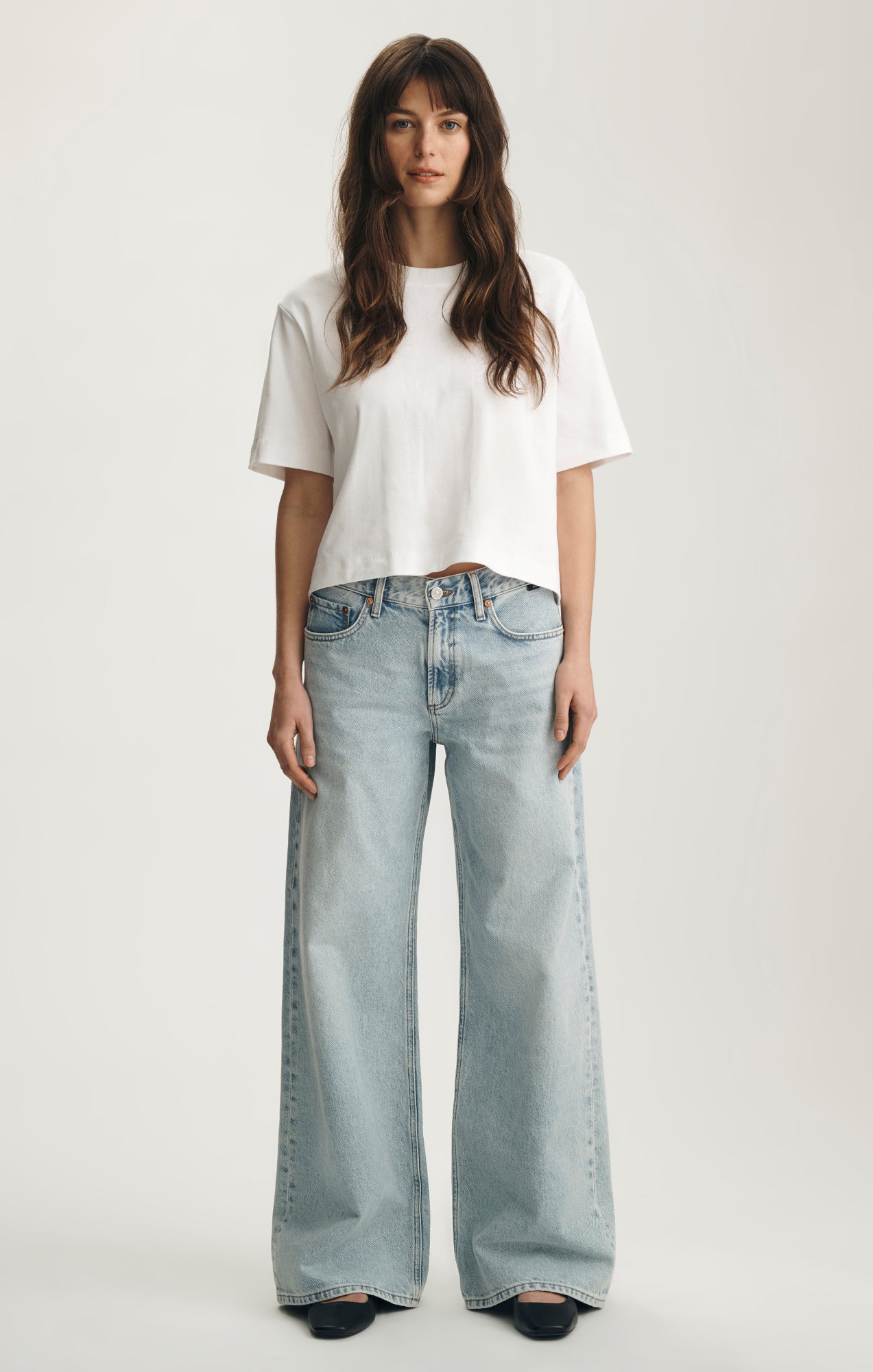 SANDY WIDE LEG IN BLEACHED CLASSIC DENIM - Mavi Jeans