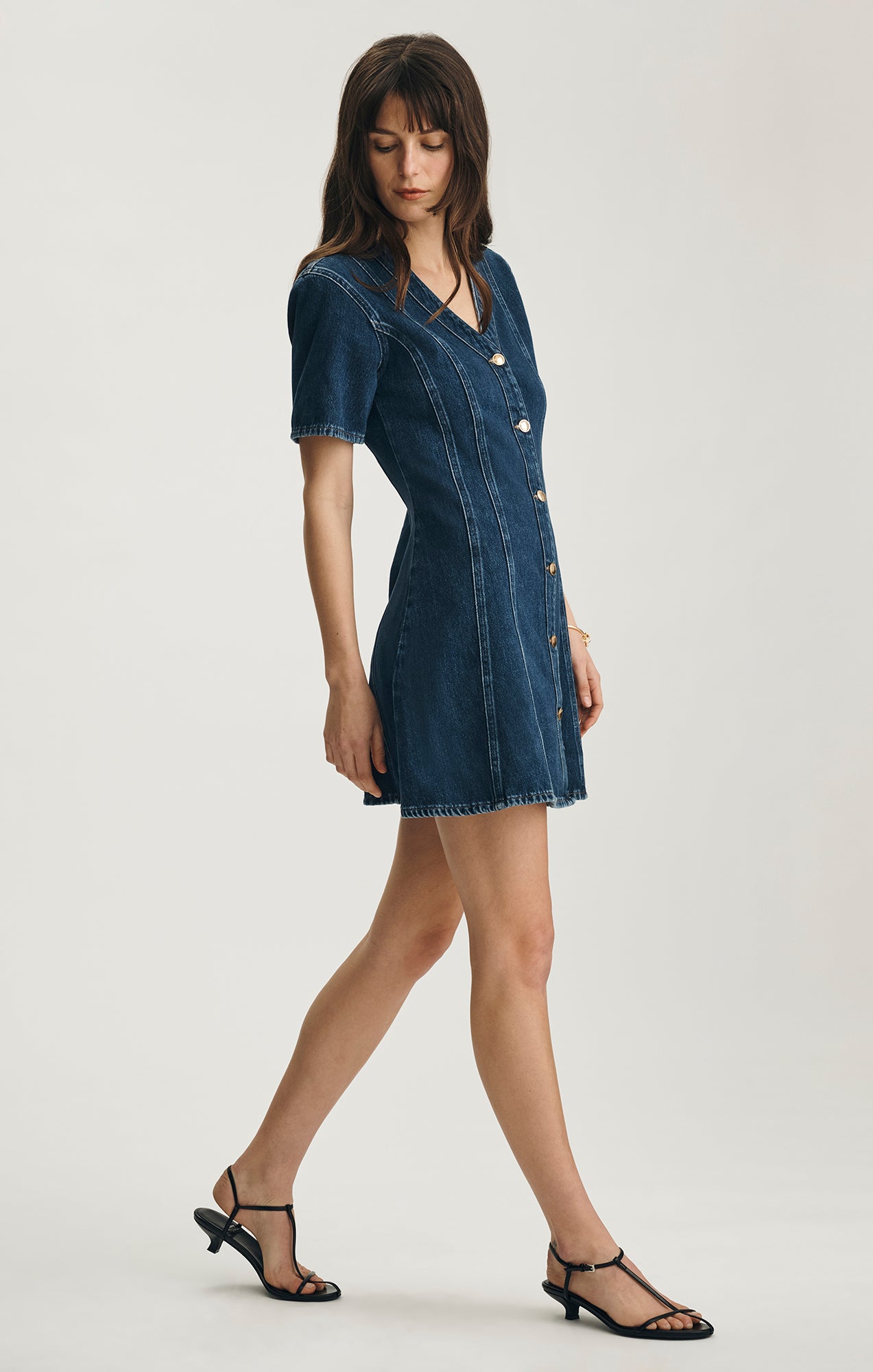 Mavi Women's Kristy Denim Dress In Dark Gold Premium – Mavi Canada