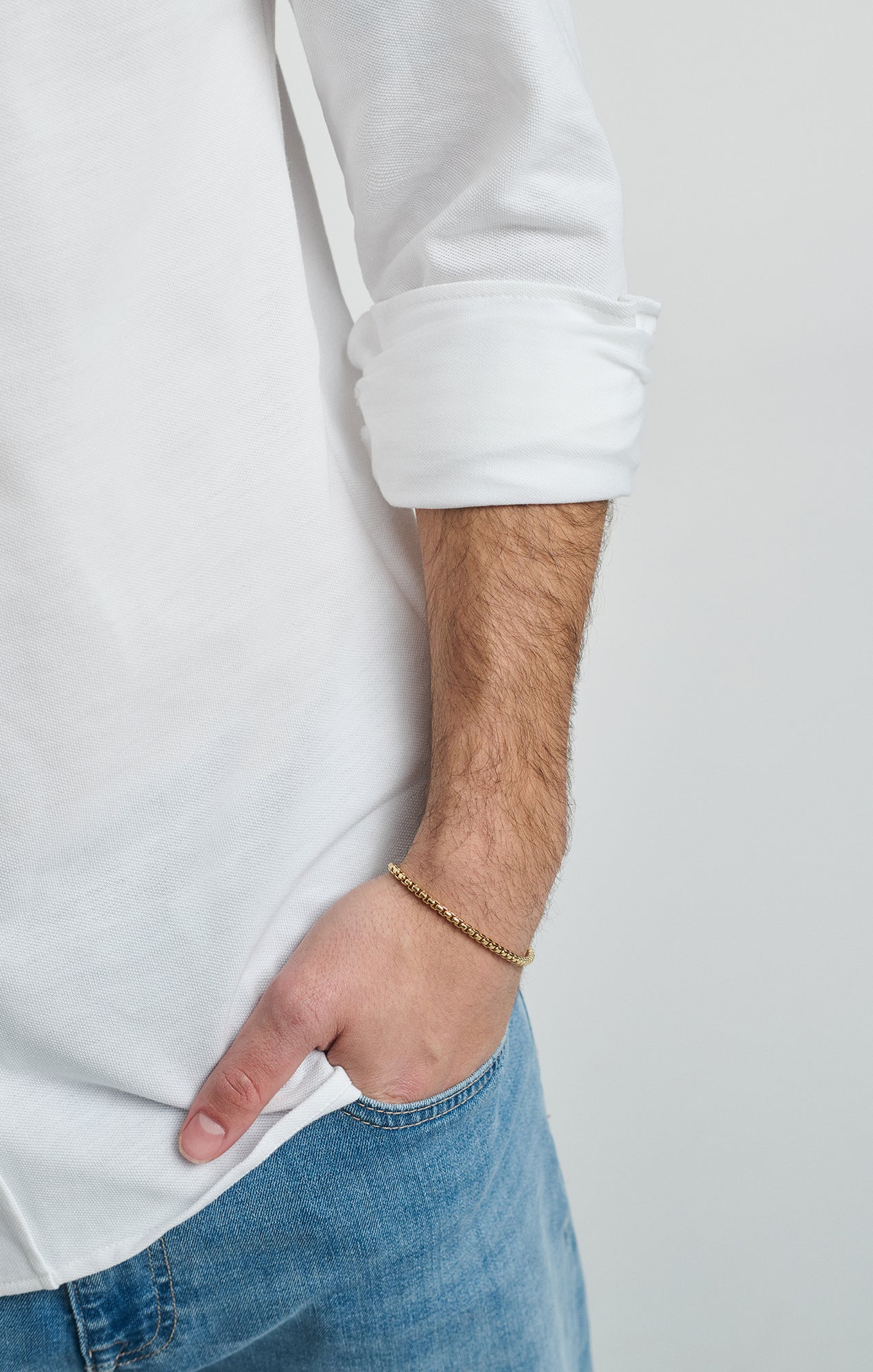 LONG SLEEVE BUTTON-UP SHIRT IN WHITE - Mavi Jeans