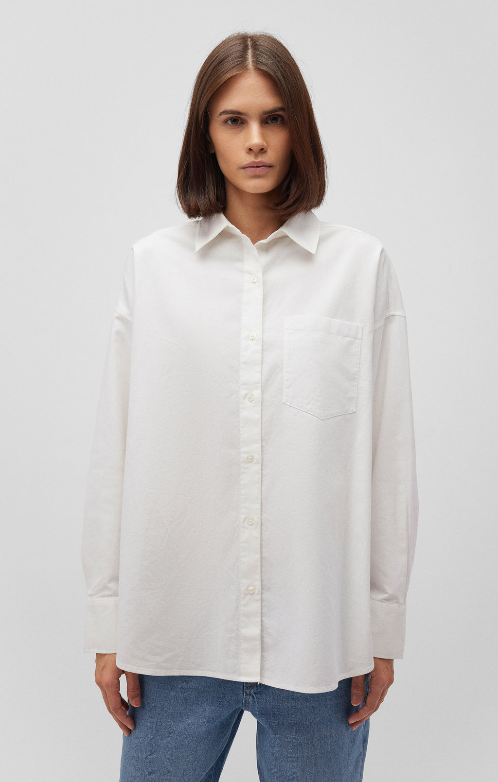 ONE POCKET BUTTON-UP SHIRT IN WHITE - Mavi Jeans