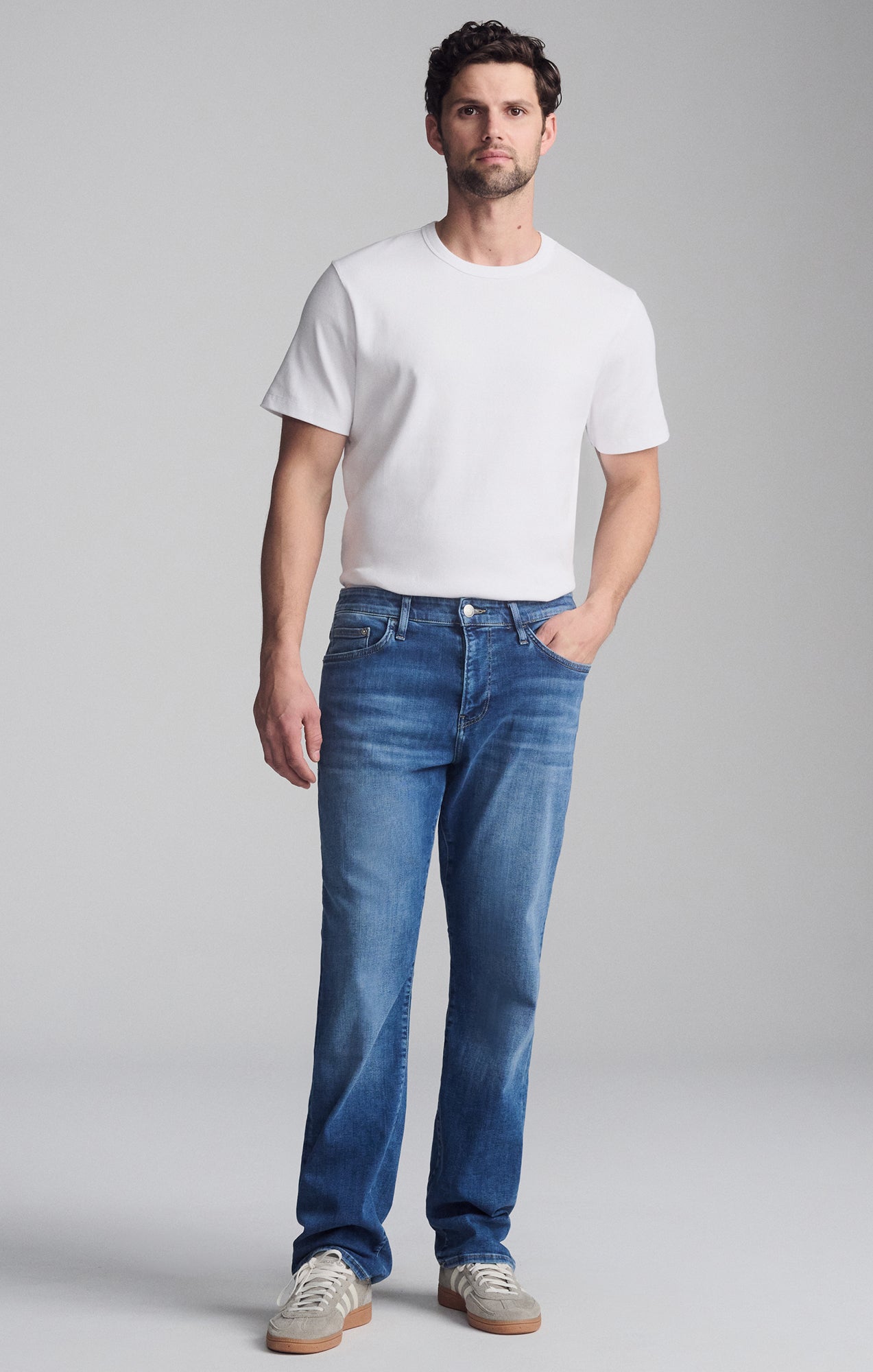 MATT RELAXED STRAIGHT LEG IN DARK BRUSHED FEATHER BLUE - Mavi Jeans