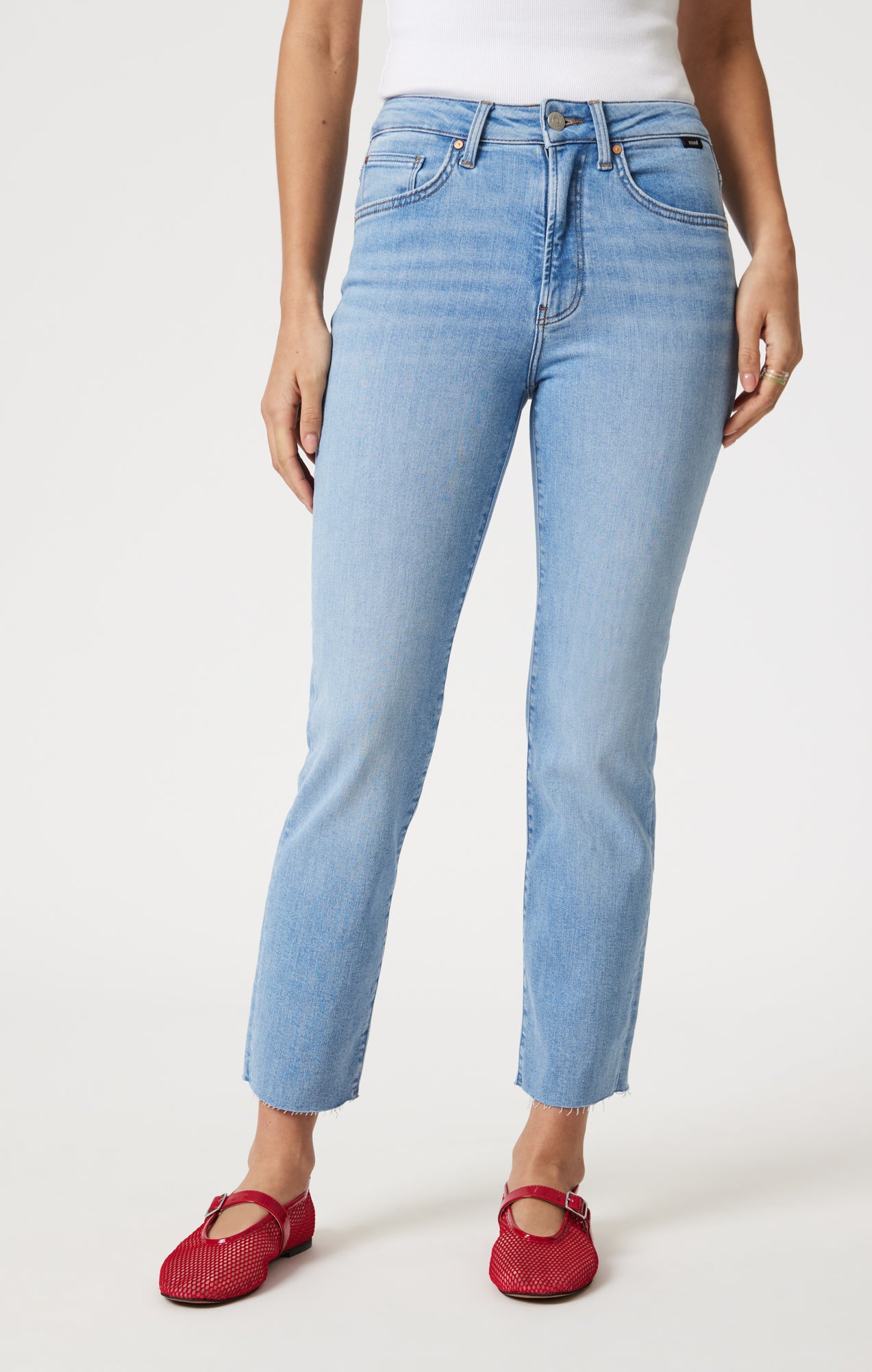 VIOLA STRAIGHT LEG IN LIGHT BRUSHED FLEX BLUE - Mavi Jeans