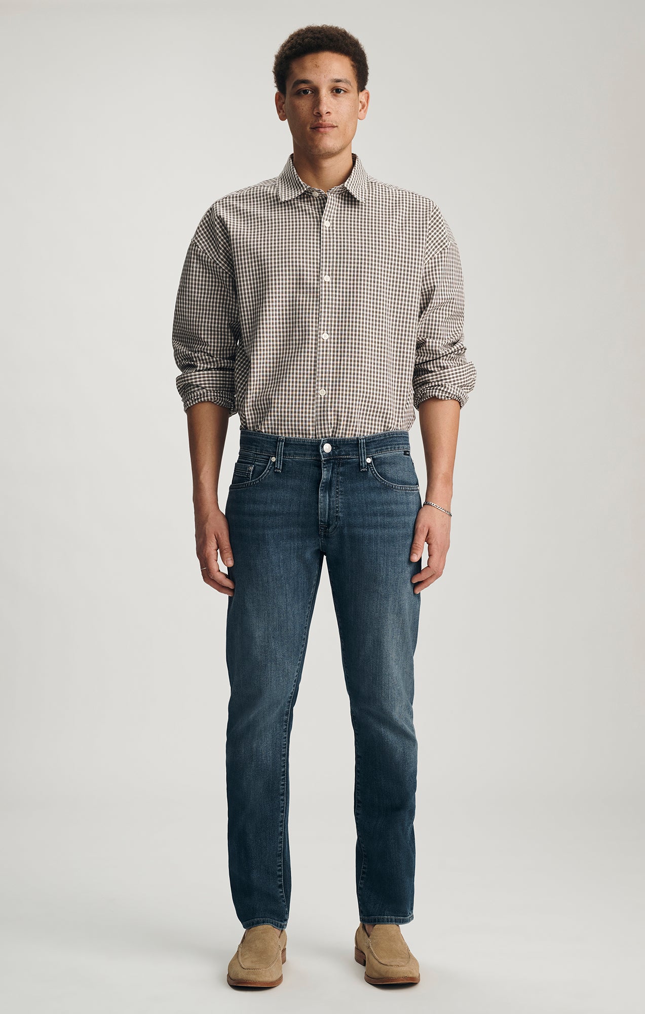 MARCUS SLIM STRAIGHT LEG JEANS IN USED WILLIAMSBURG