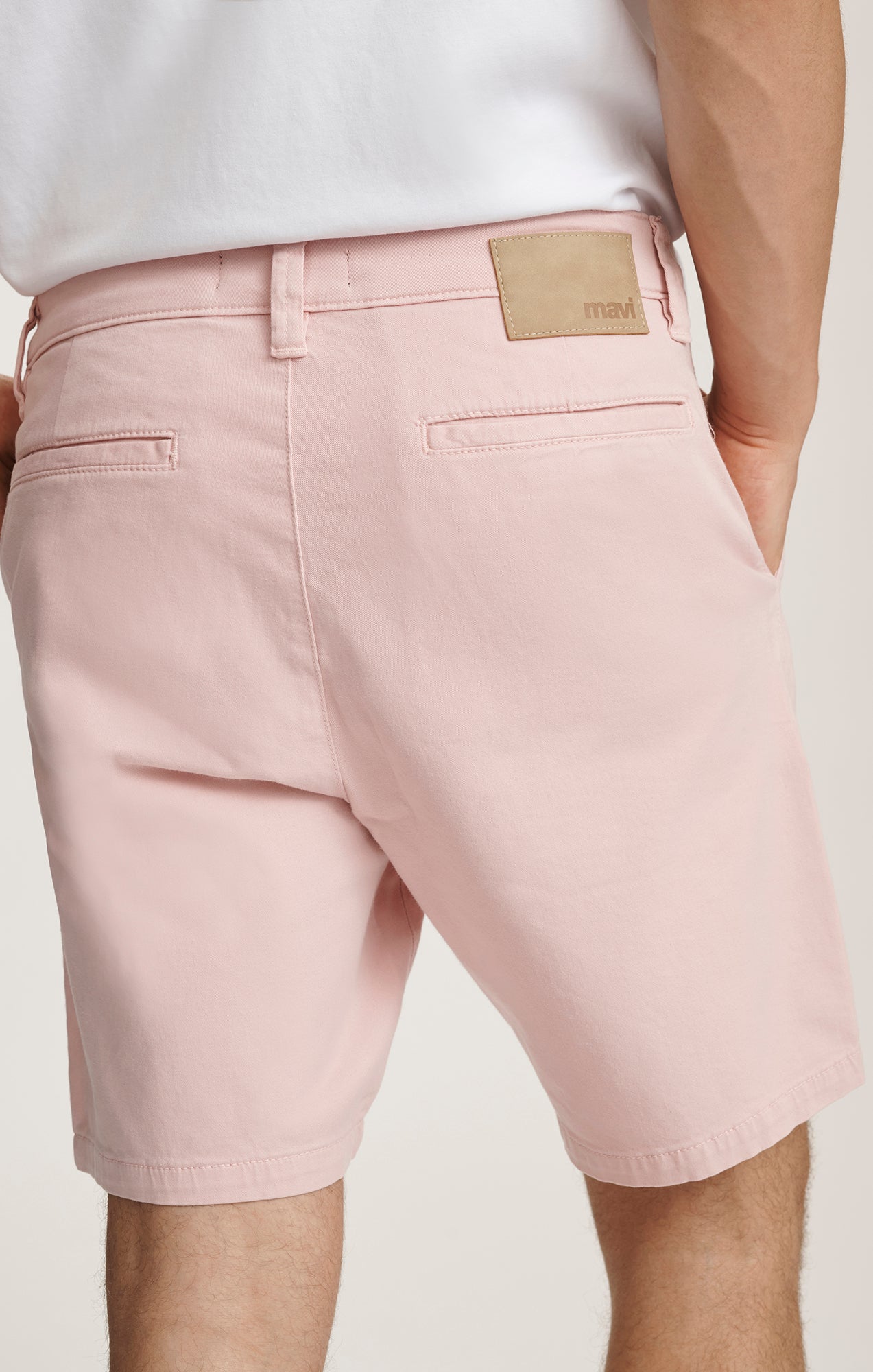 JACOB CROP SHORTS IN FLAMINGO CASUAL TWILL - Mavi Jeans