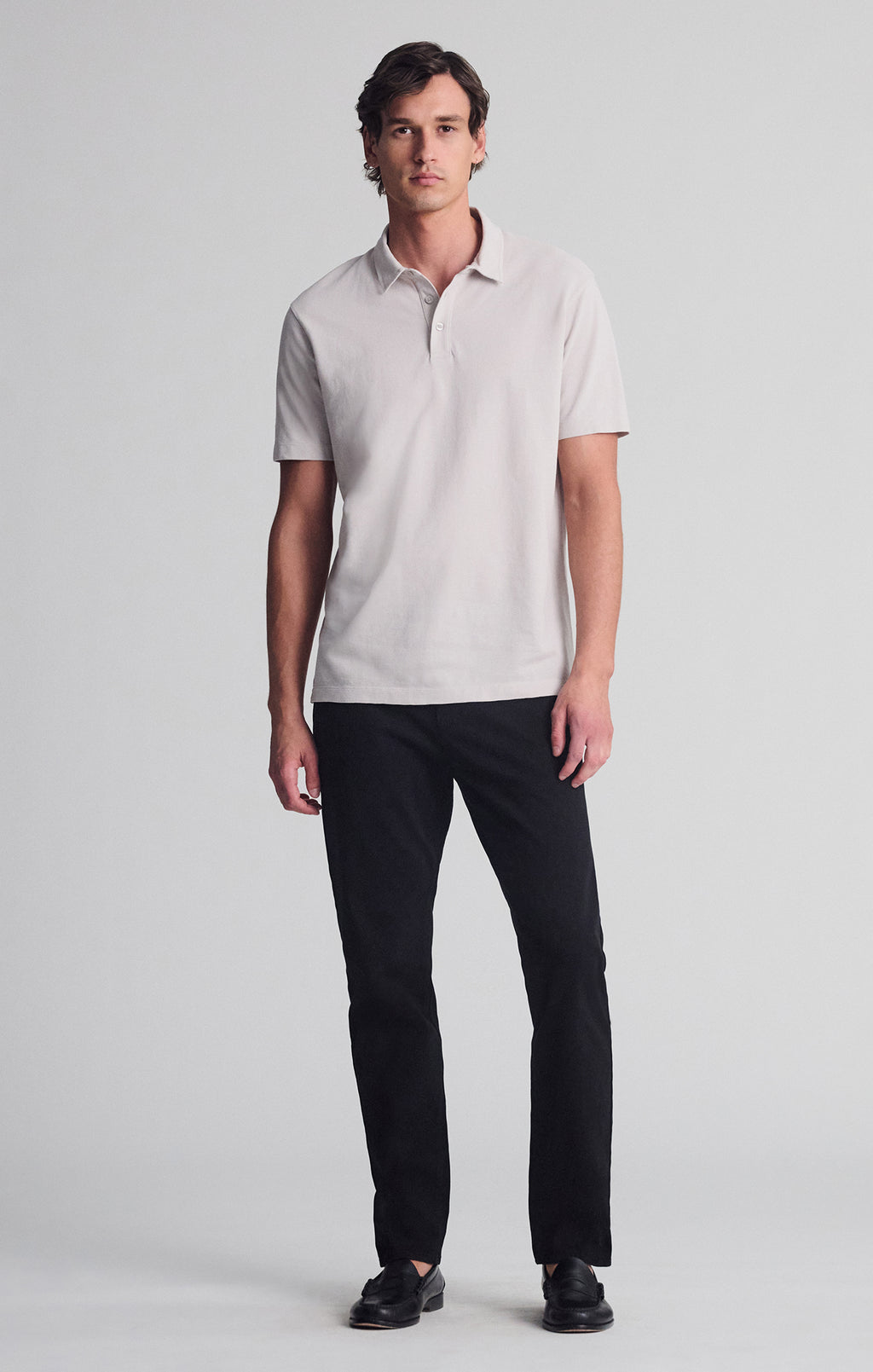 POLO SHIRT IN GRAY VIOLET