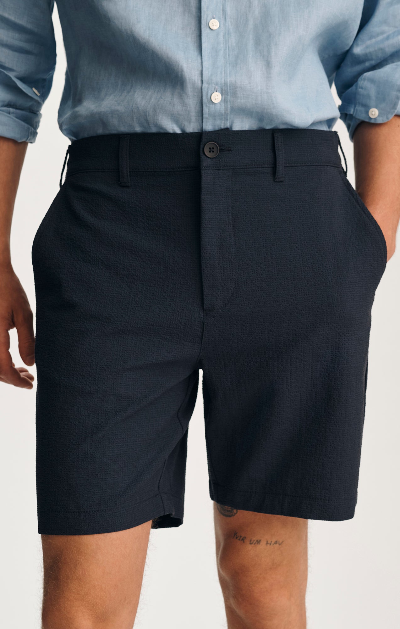 CHINO 7" INSEAM SHORTS IN NAVY BLAZER - Mavi Jeans