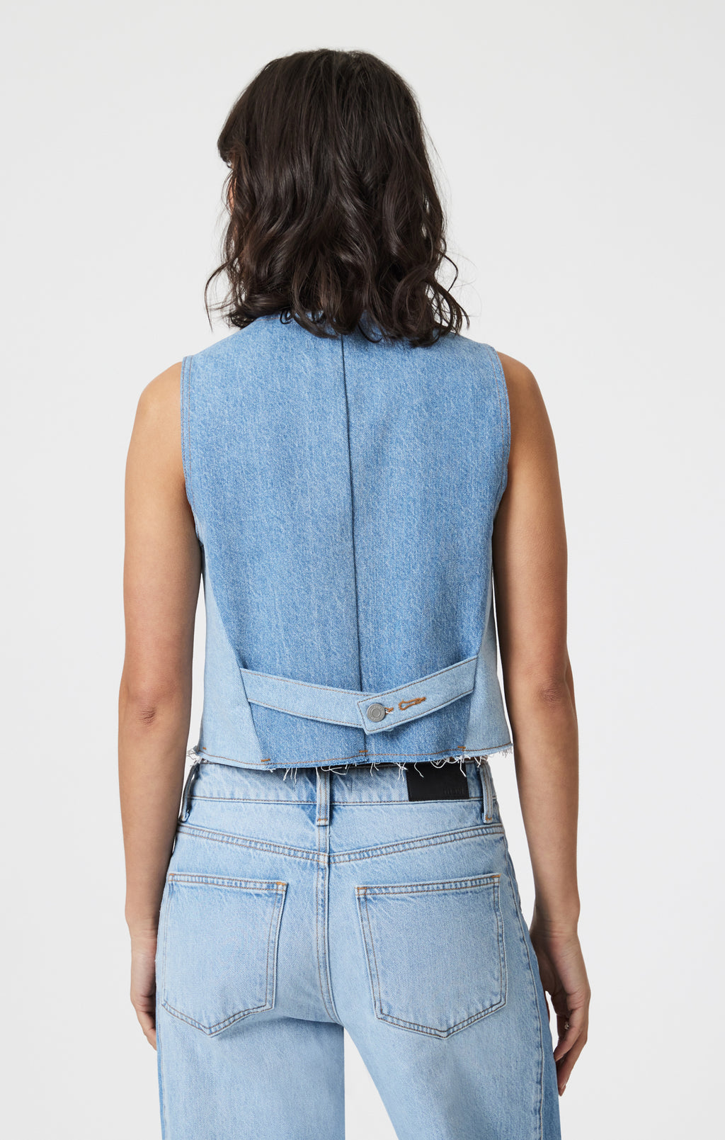 PEONY VEST IN BLOCKING DENIM - Mavi Jeans