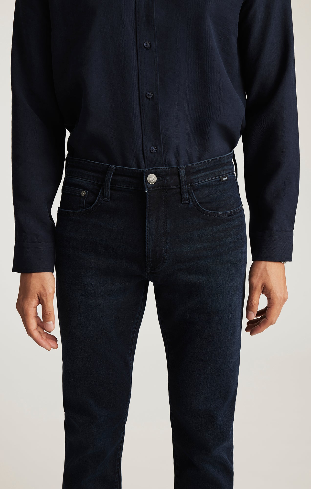 JAKE SLIM LEG IN INK BRUSHED SUPERMOVE - Mavi Jeans