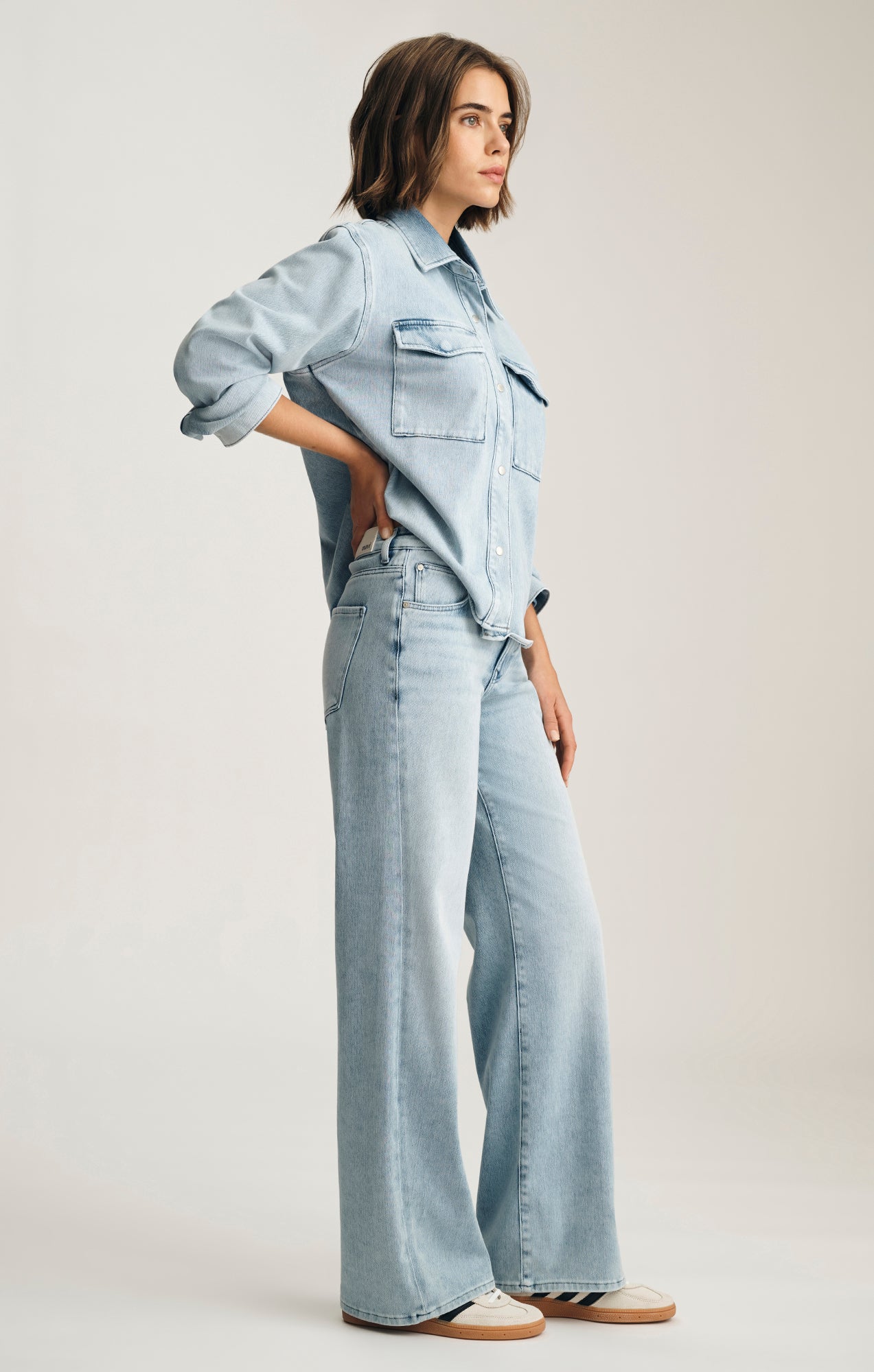 SABRINA WIDE LEG IN LIGHT MOVE - Mavi Jeans