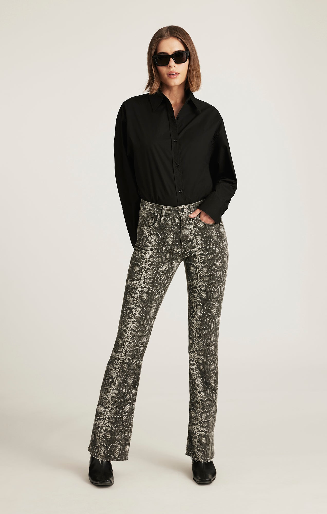 VICKY BOOTCUT IN SMOKE SNAKE DENIM - Mavi Jeans