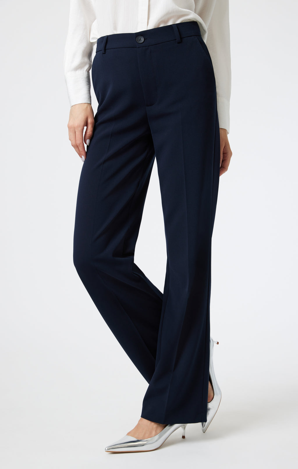 TAILORED STRAIGHT LEG PANTS IN BLUE - Mavi Jeans
