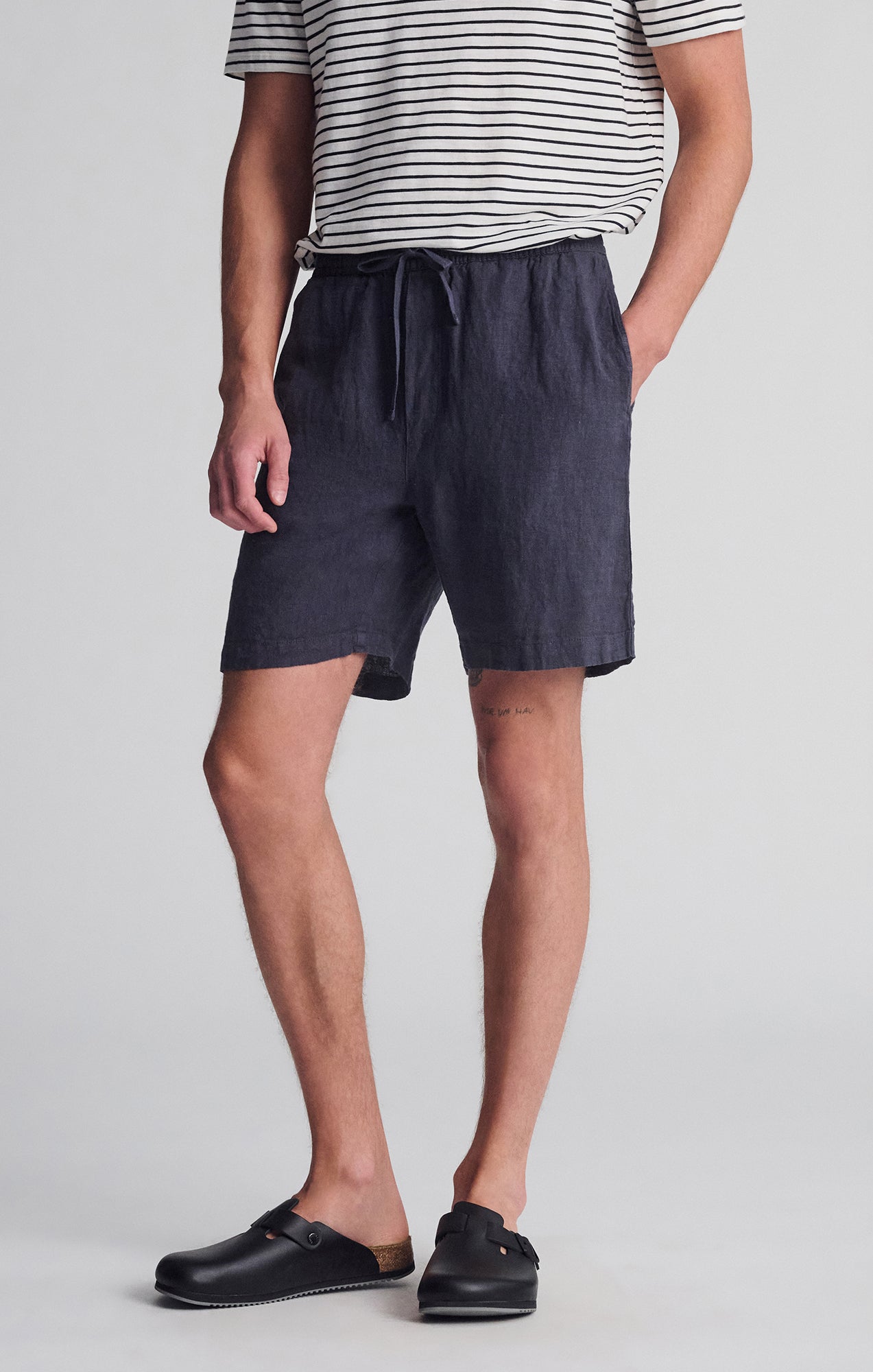 LINEN POCKET SHORTS IN PERISCOPE - Mavi Jeans