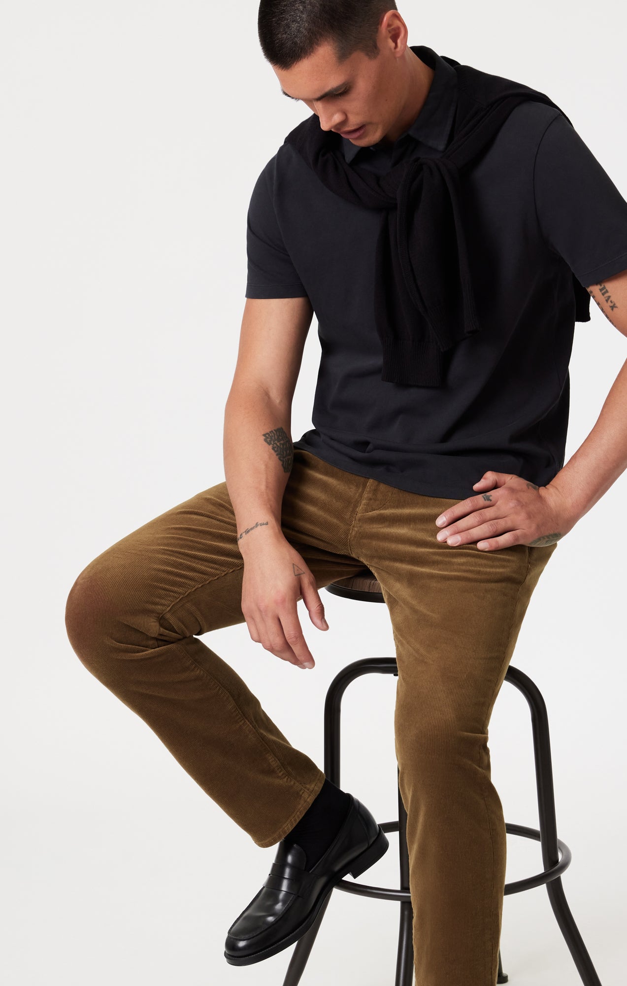 MILTON SLIM STRAIGHT CHINO IN TEDDY CORD - Mavi Jeans
