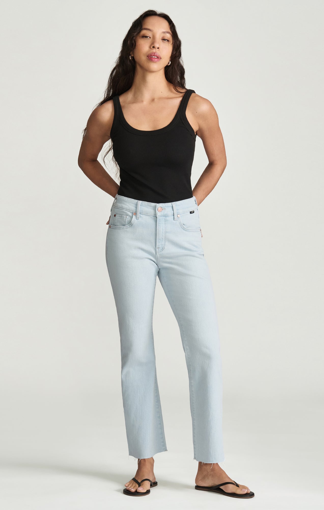 VICKY CROPPED BOOTCUT IN BLEACHED FLEX BLUE - Mavi Jeans