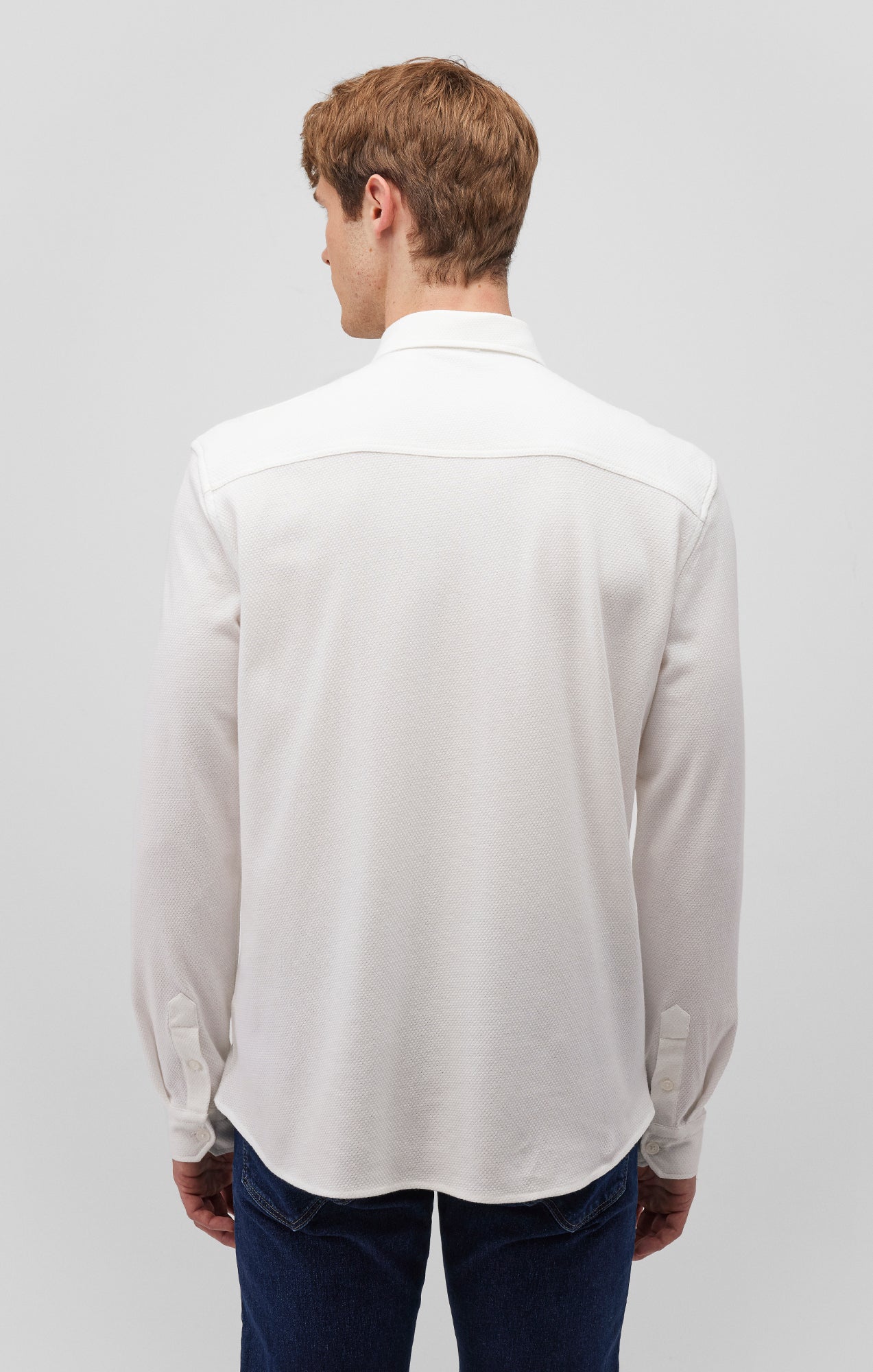 LONG SLEEVE BUTTON-UP SHIRT IN WHITE - Mavi Jeans