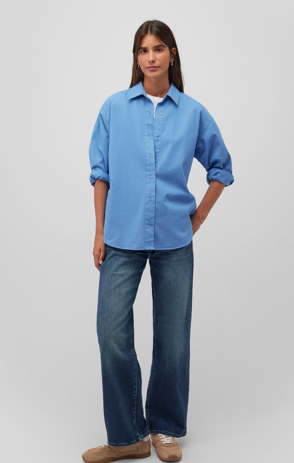 LONG SLEEVE BUTTON-UP SHIRT IN EBB AND FLOW - Mavi Jeans