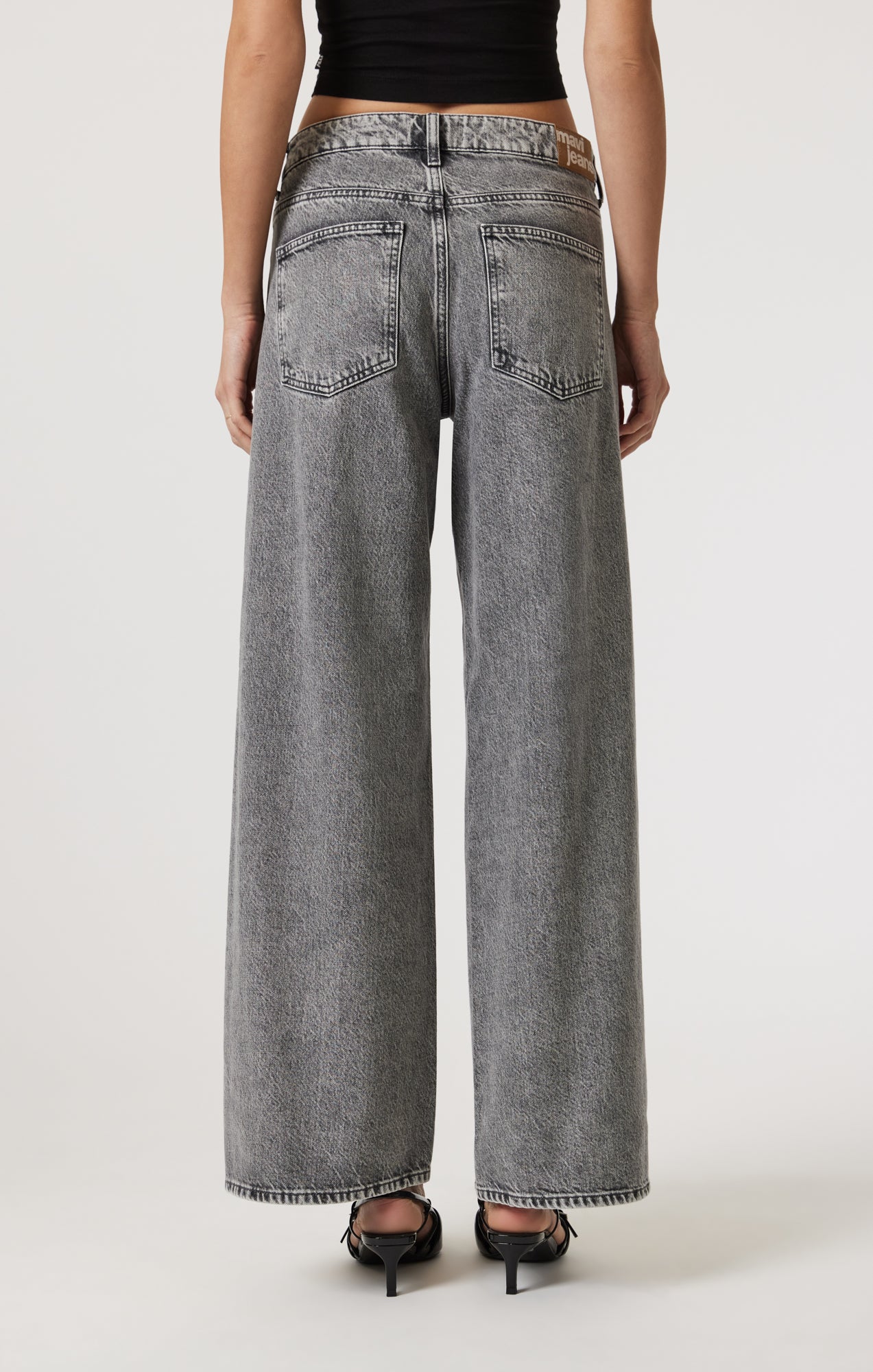 SIENA WIDE LEG IN LIGHT SMOKE DENIM - Mavi Jeans