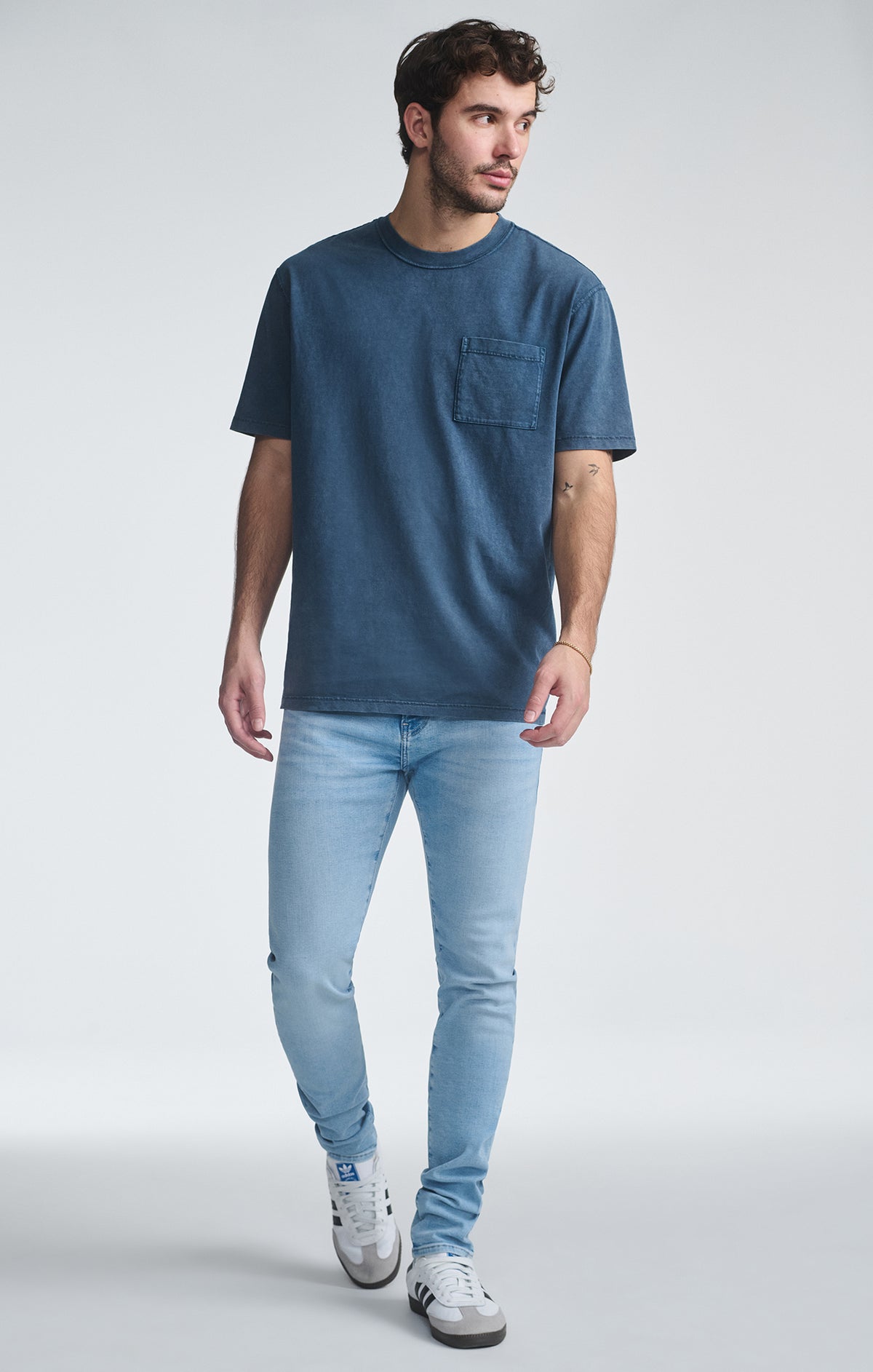 JAMES SKINNY IN AQUA BLUE FEATHER BLUE - Mavi Jeans