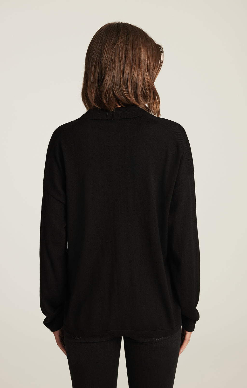 EDITION MERINO WOOL PULLOVER SWEATER IN BLACK