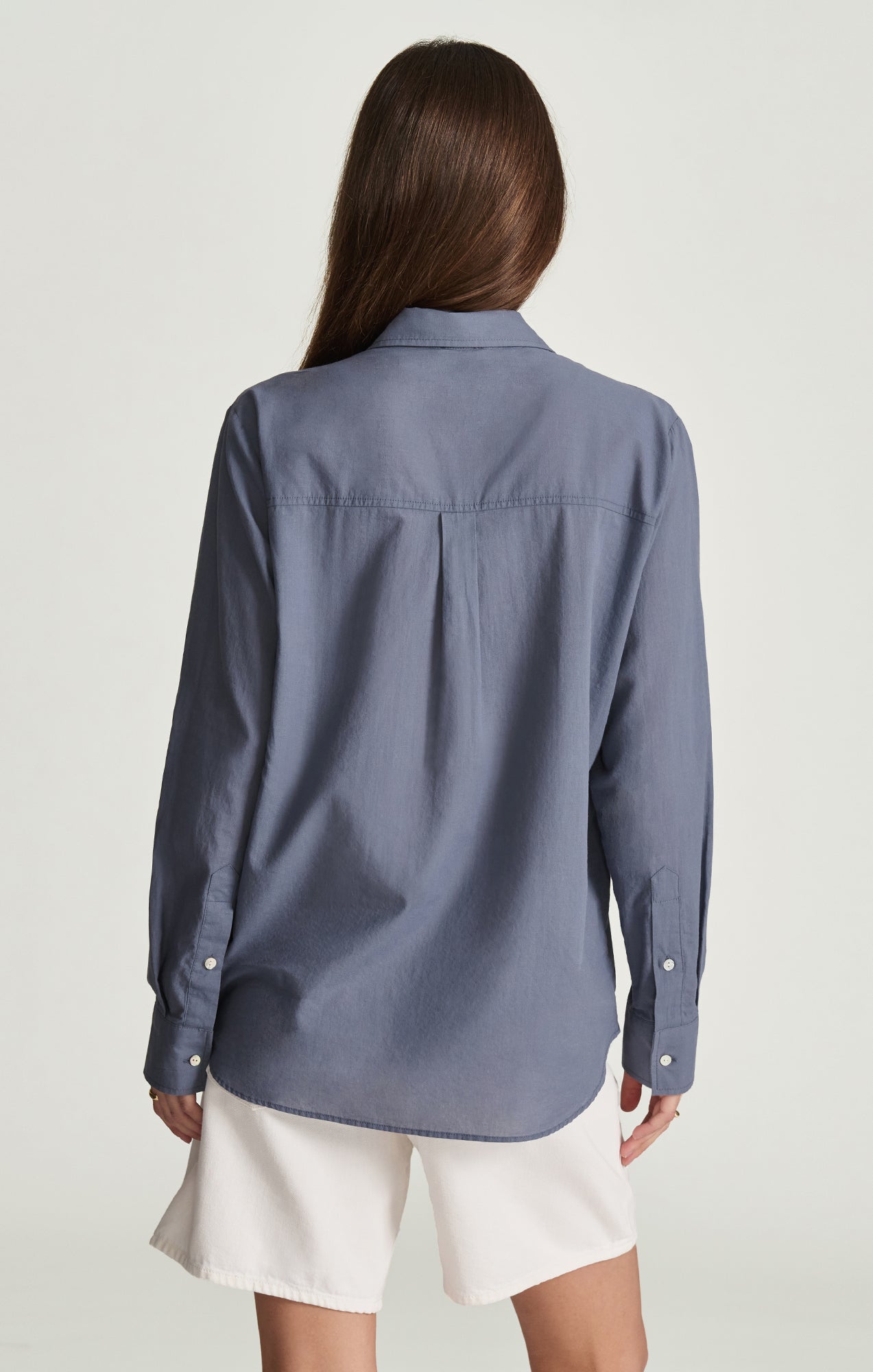 LONG SLEEVE BUTTON-UP SHIRT IN GRISAILLE - Mavi Jeans
