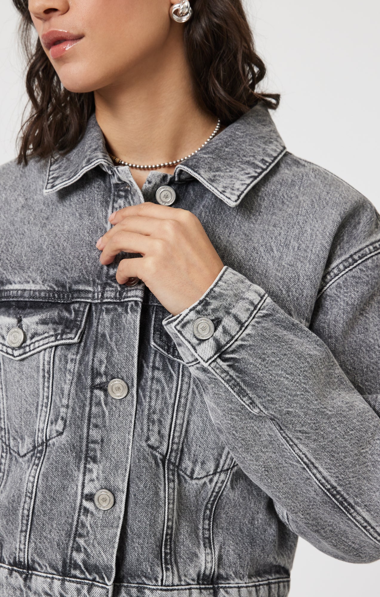 HARMONY DENIM JACKET IN LIGHT SMOKE DENIM - Mavi Jeans