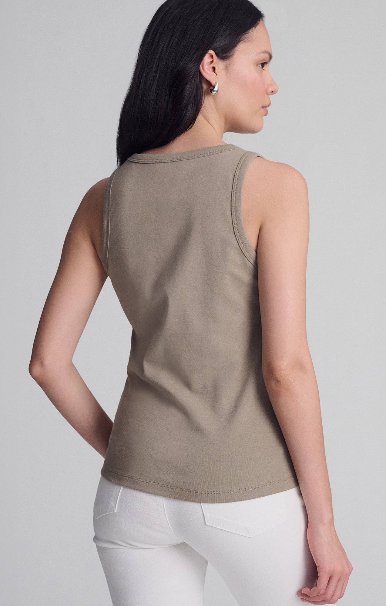 CONTOUR TANK TOP IN ROASTED CASHEW - Mavi Jeans