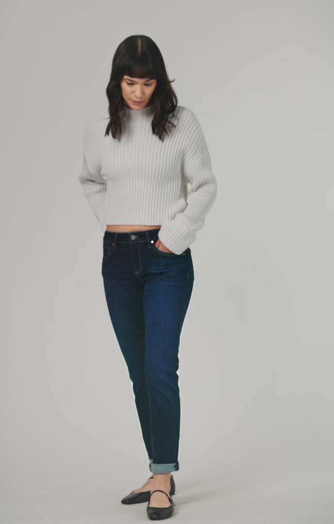 EMMA SLIM BOYFRIEND IN DEEP FLEX BLUE - Mavi Jeans
