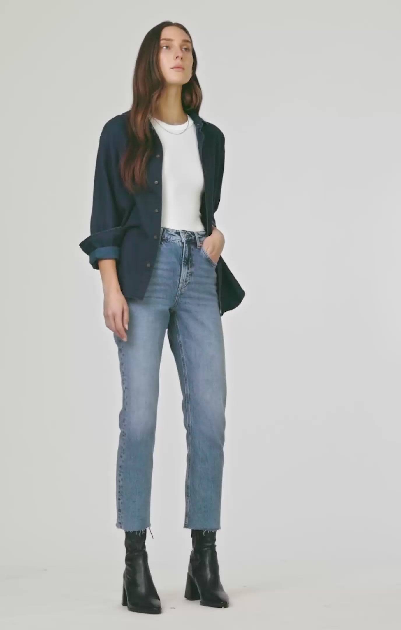 NEW YORK STRAIGHT LEG IN LIGHT INDIGO RECYCLED BLUE - Mavi Jeans