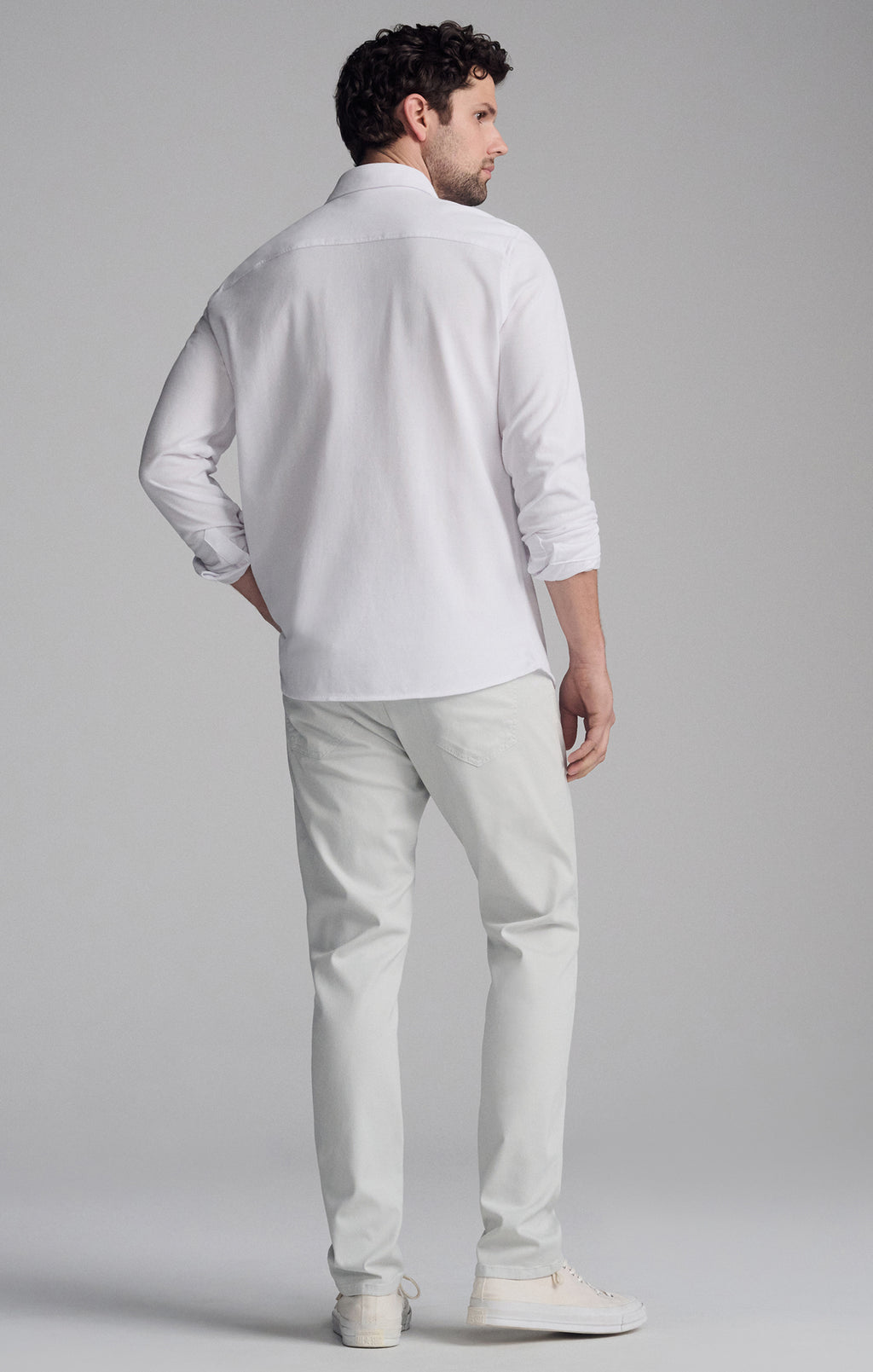 LONG SLEEVE DRESS SHIRT IN WHITE - Mavi Jeans