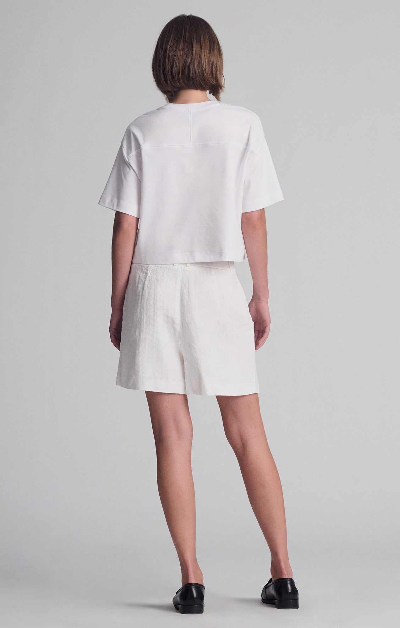 LINEN SHORTS IN ANTIQUE WHITE - Mavi Jeans