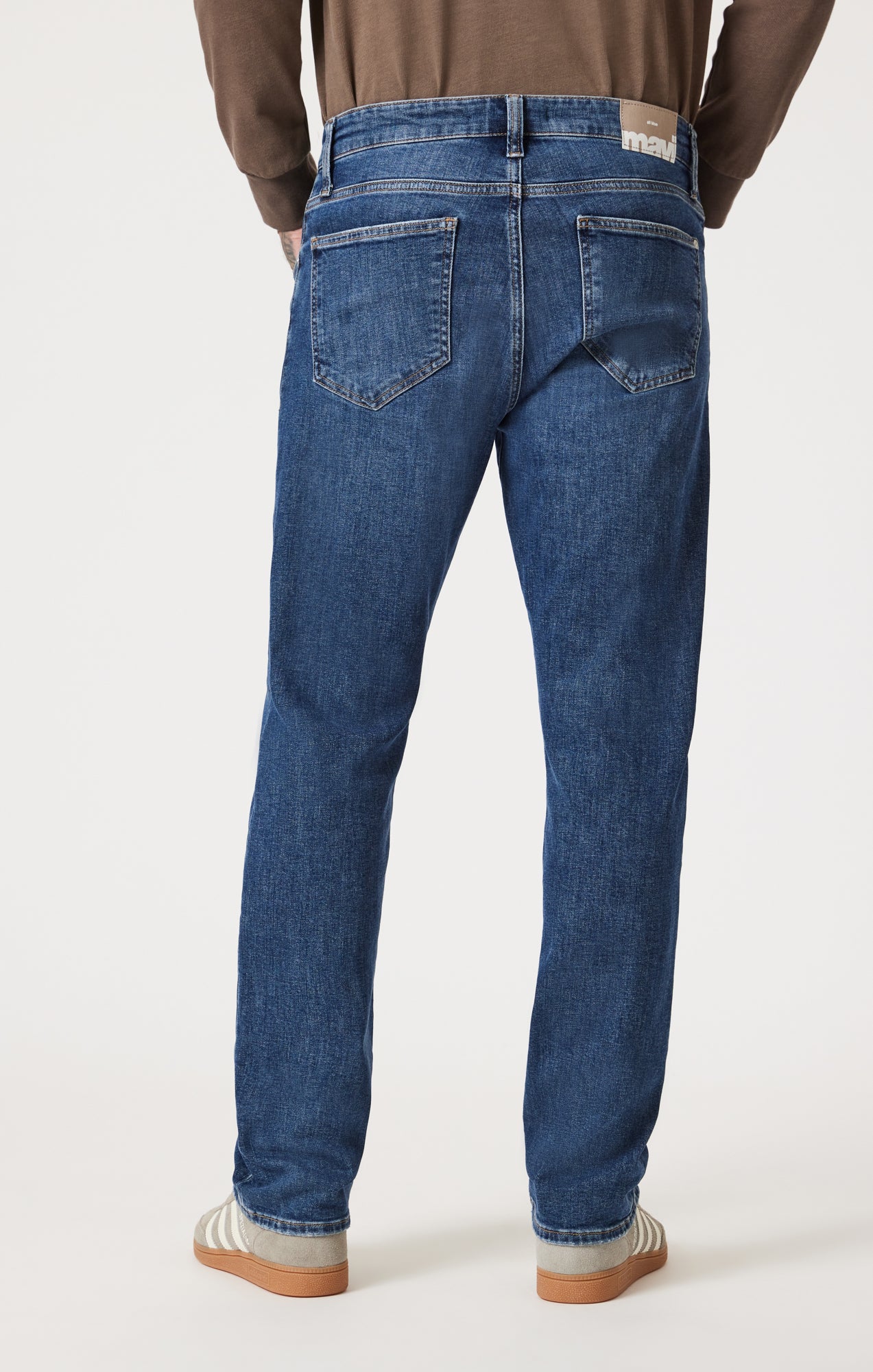 ZACH STRAIGHT LEG IN DARK BRUSHED CLASSIC BLUE - Mavi Jeans