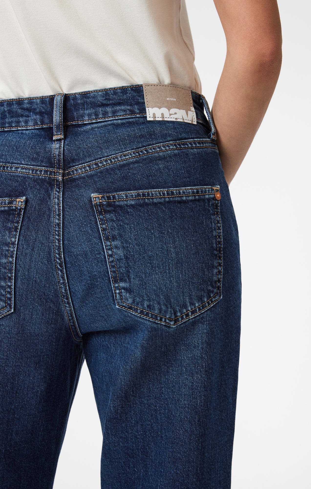 SAVANNAH STRAIGHT LEG IN MID CLASSIC BLUE - Mavi Jeans