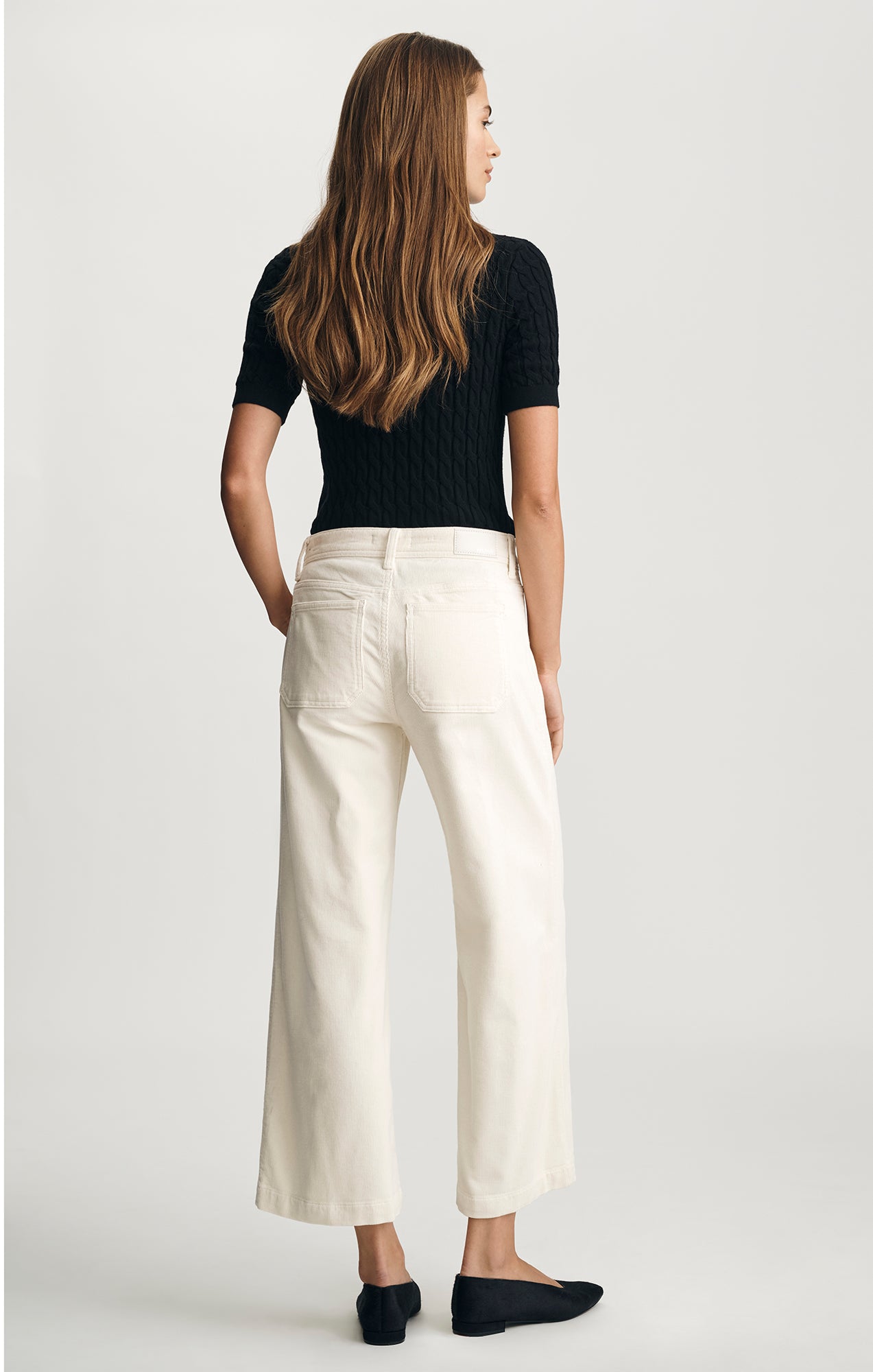 PALOMA MARINE WIDE LEG IN WHITE CORD - Mavi Jeans