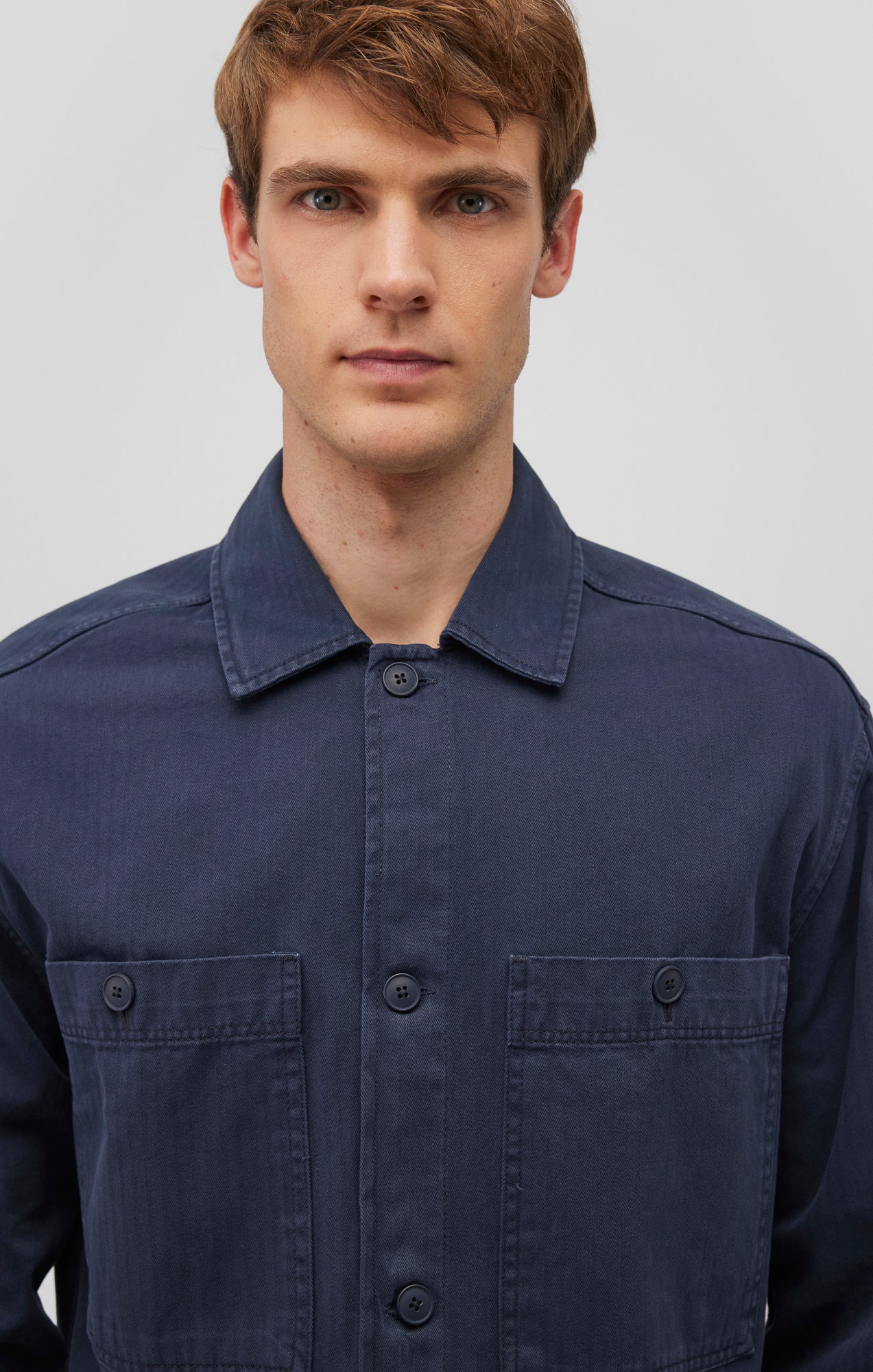 DOUBLE POCKET BUTTON-UP SHIRT IN INDIA INK - Mavi Jeans