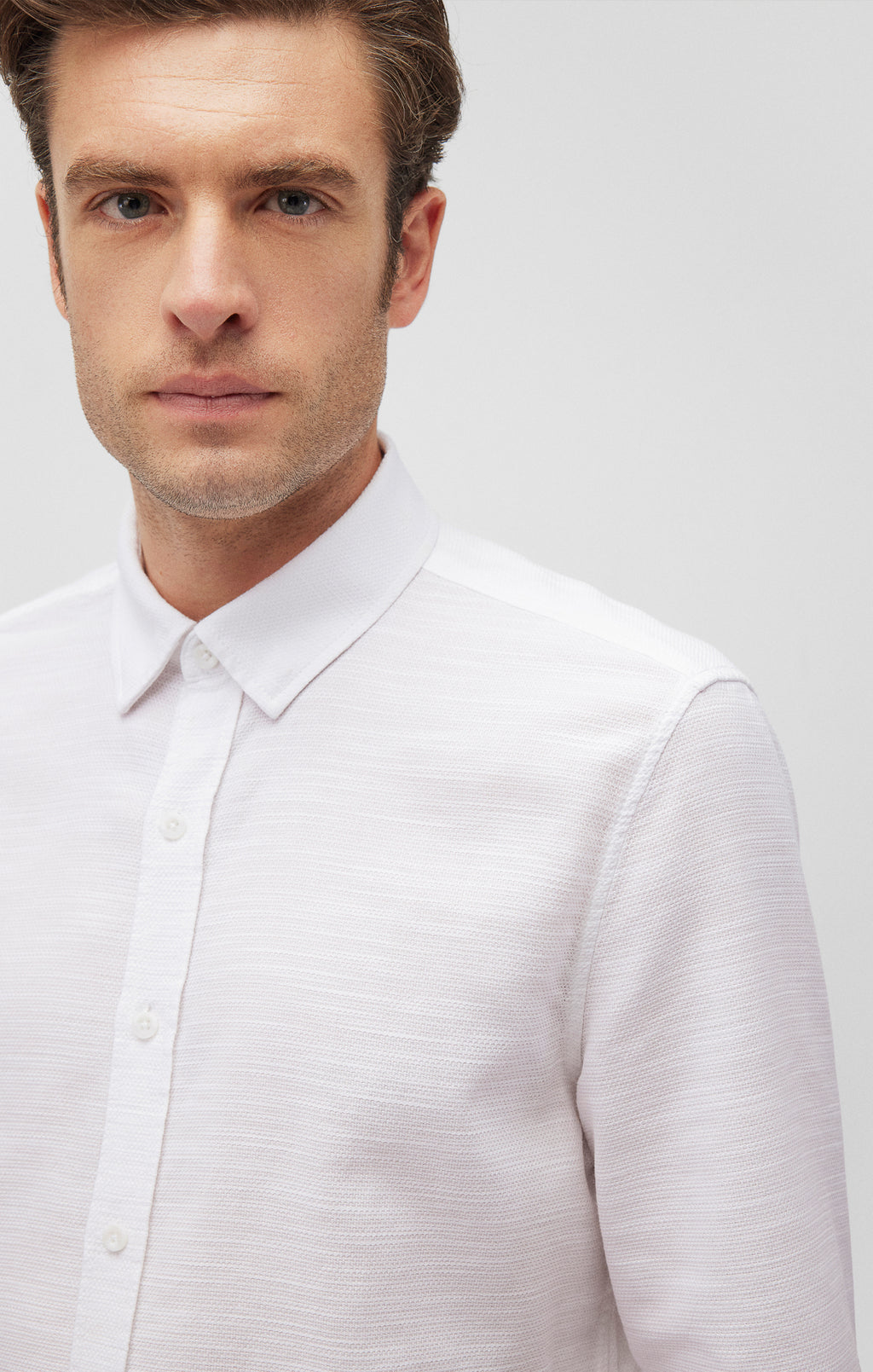 KEN BUTTON-UP SHIRT IN ANTIQUE WHITE - Mavi Jeans