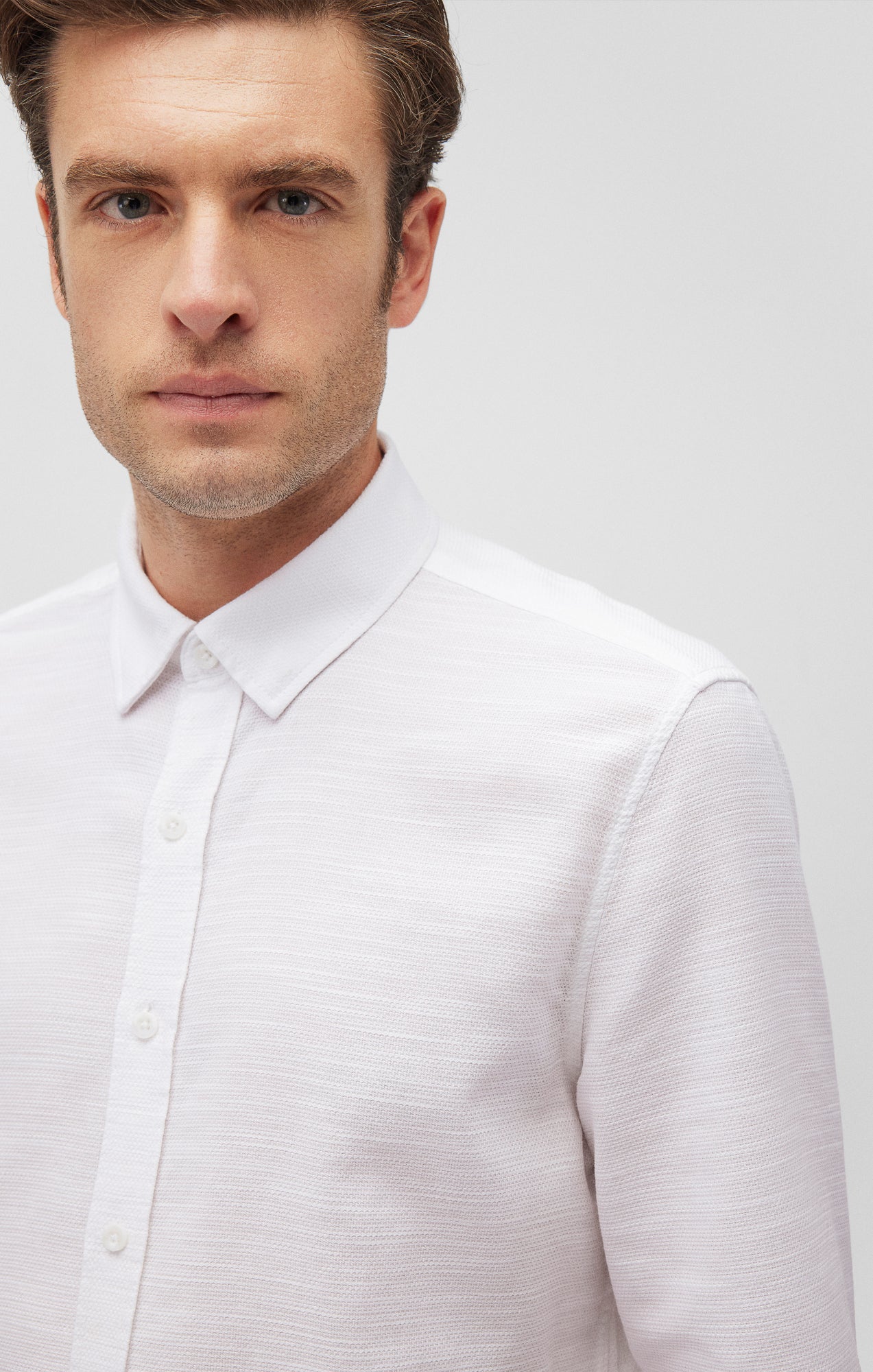 KEN BUTTON-UP SHIRT IN ANTIQUE WHITE - Mavi Jeans