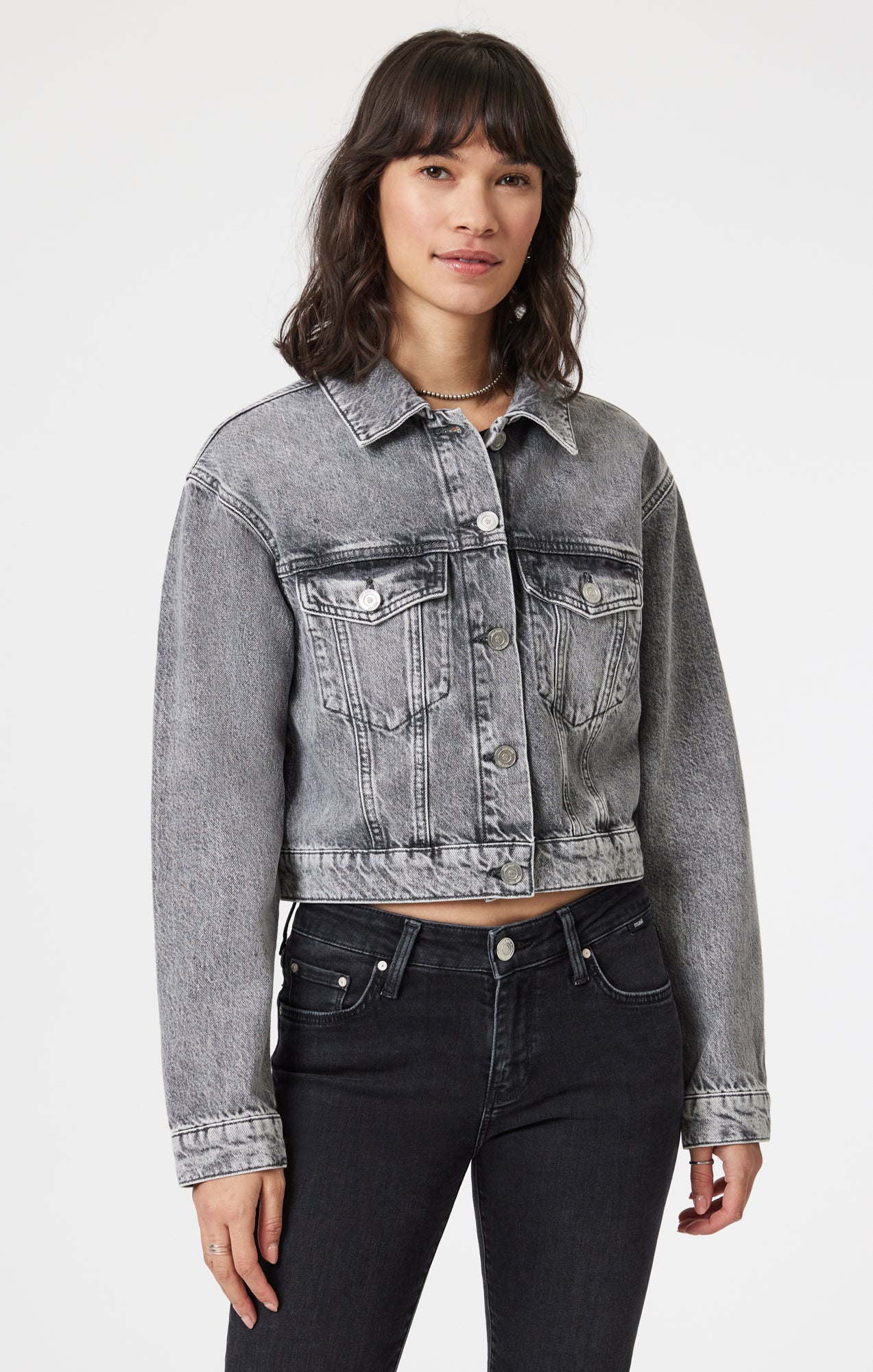 HARMONY DENIM JACKET IN LIGHT SMOKE DENIM - Mavi Jeans