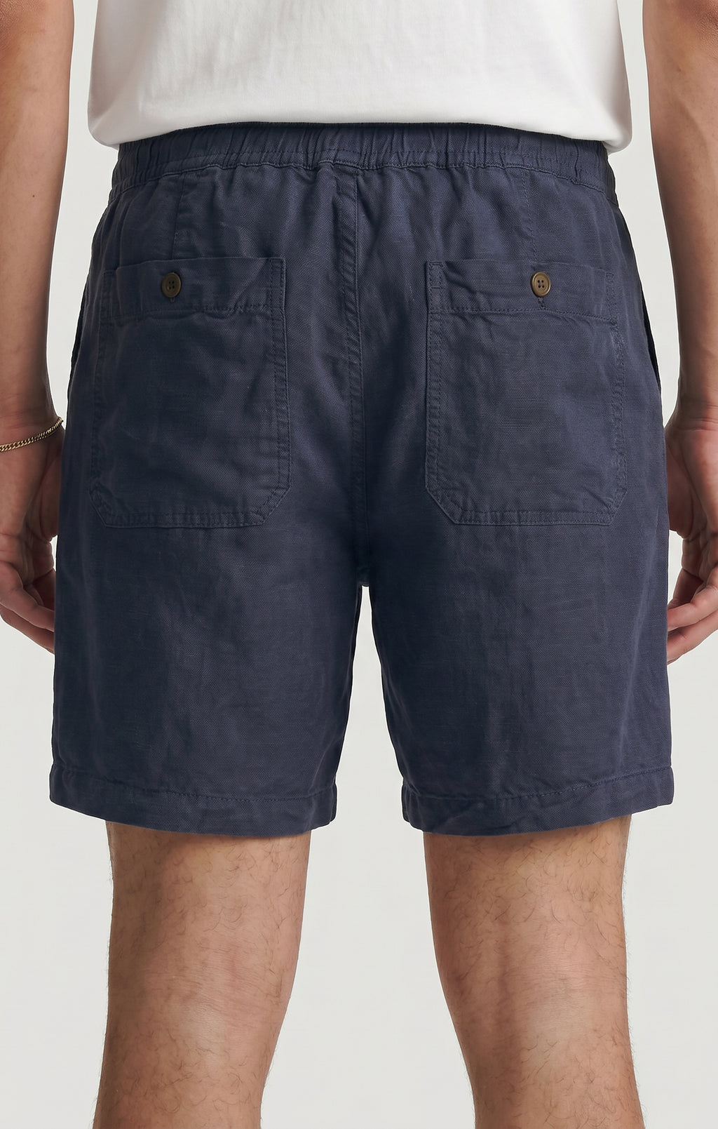 DAXON SHORTS IN NAVY LINEN - Mavi Jeans