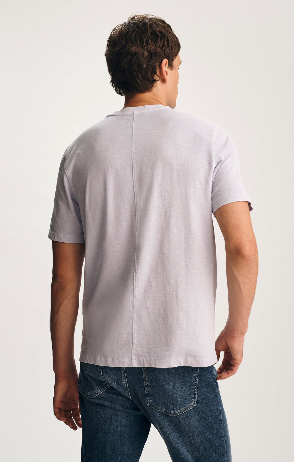 SOFT SLUB CREW NECK T-SHIRT IN HALOGEN BLUE - Mavi Jeans