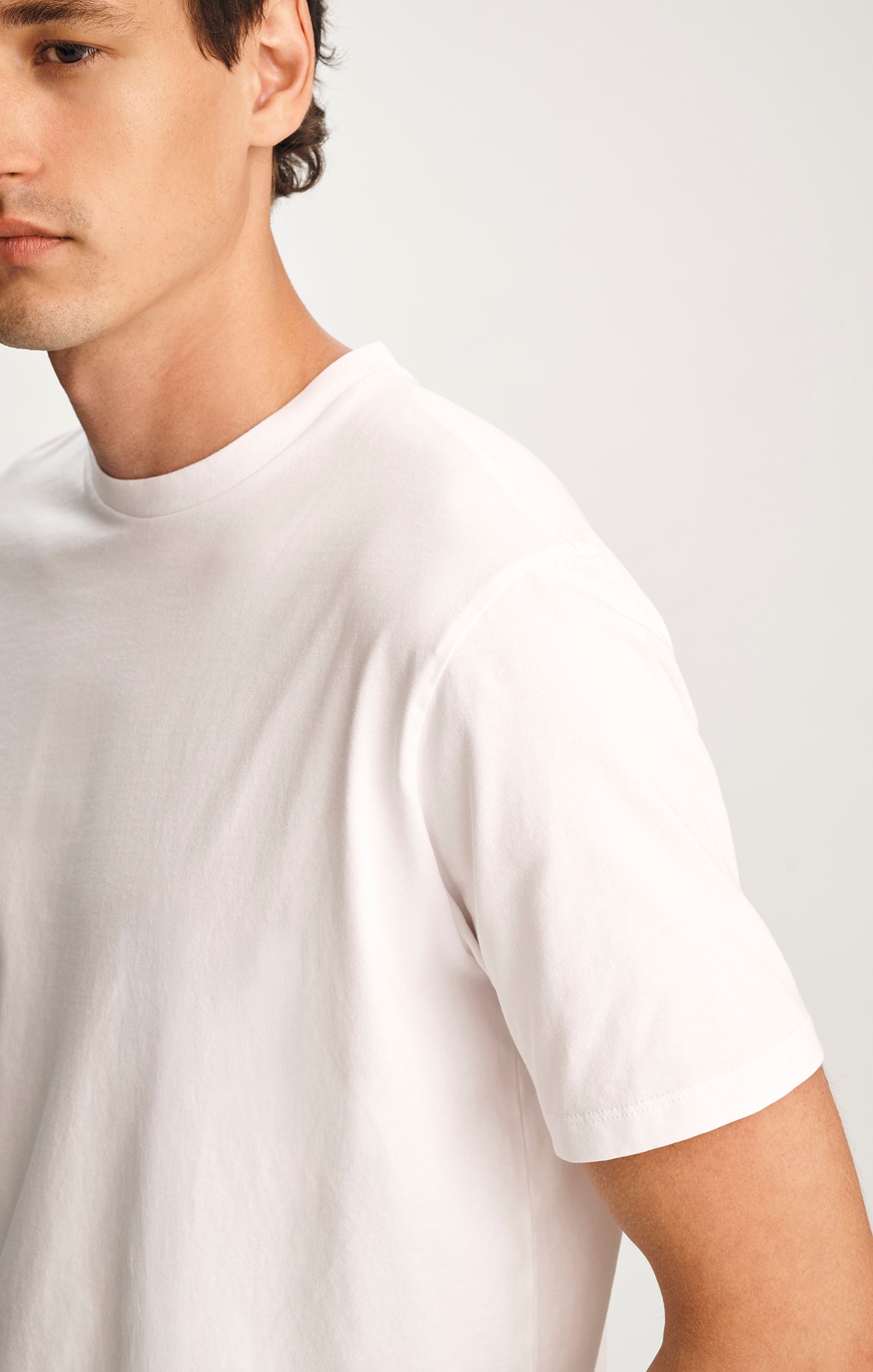 CREW NECK T-SHIRT IN WHITE - Mavi Jeans