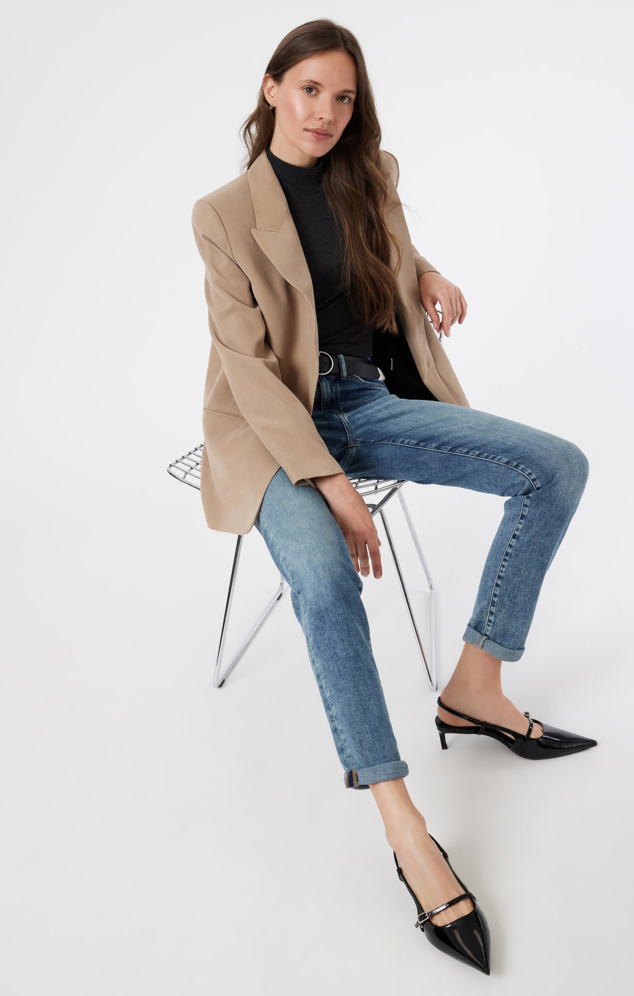 KATHLEEN SLIM BOYFRIEND IN LIGHT USED FEATHER BLUE - Mavi Jeans