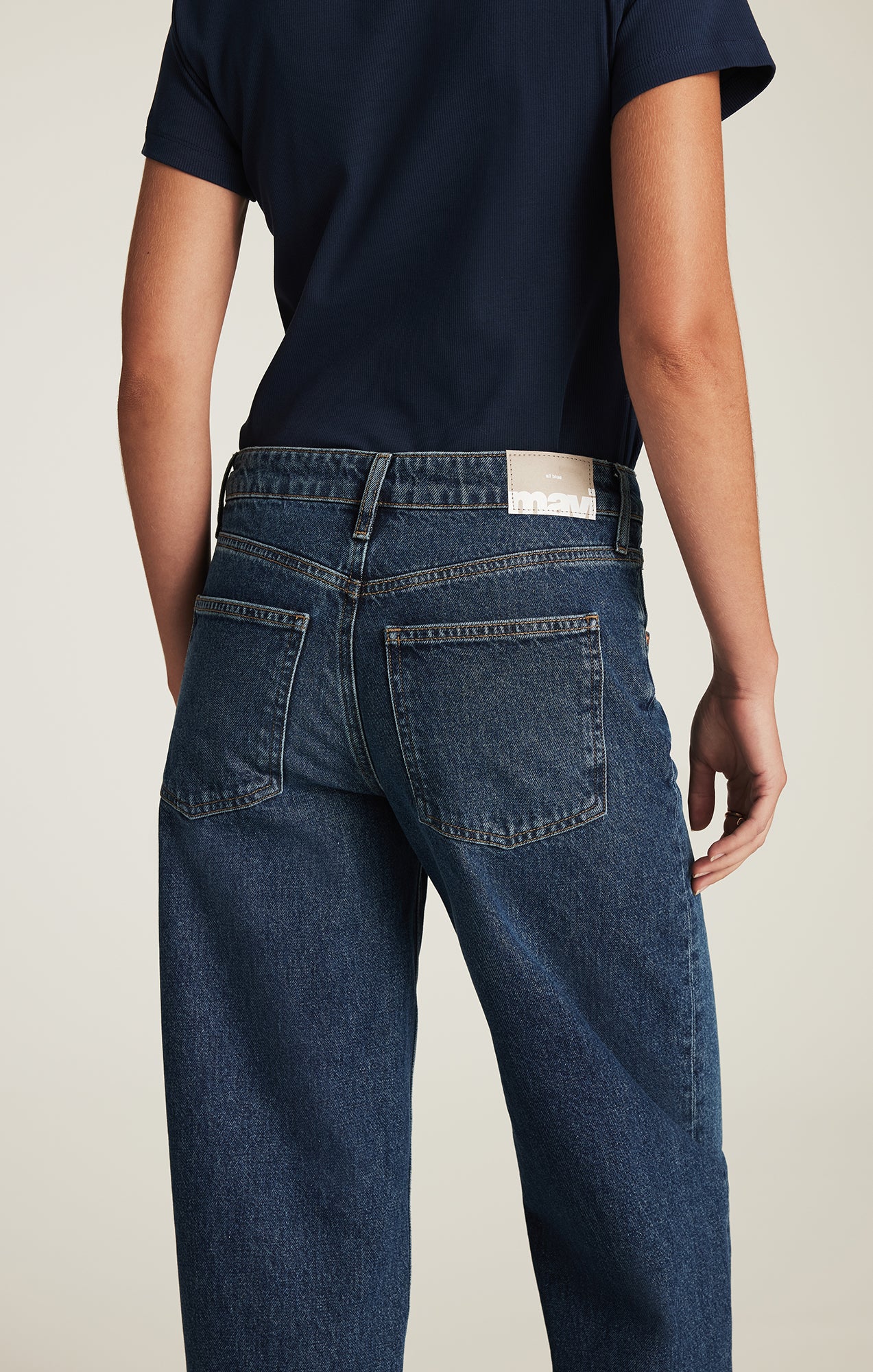 NICA BARREL IN DARK BRUSHED CLASSIC BLUE - Mavi Jeans