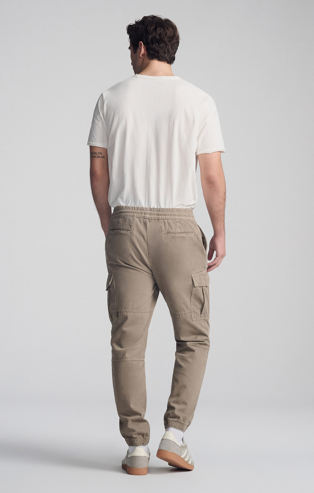 DOUBLE POCKET CUFFED CARGO PANTS IN BRINDLE - Mavi Jeans