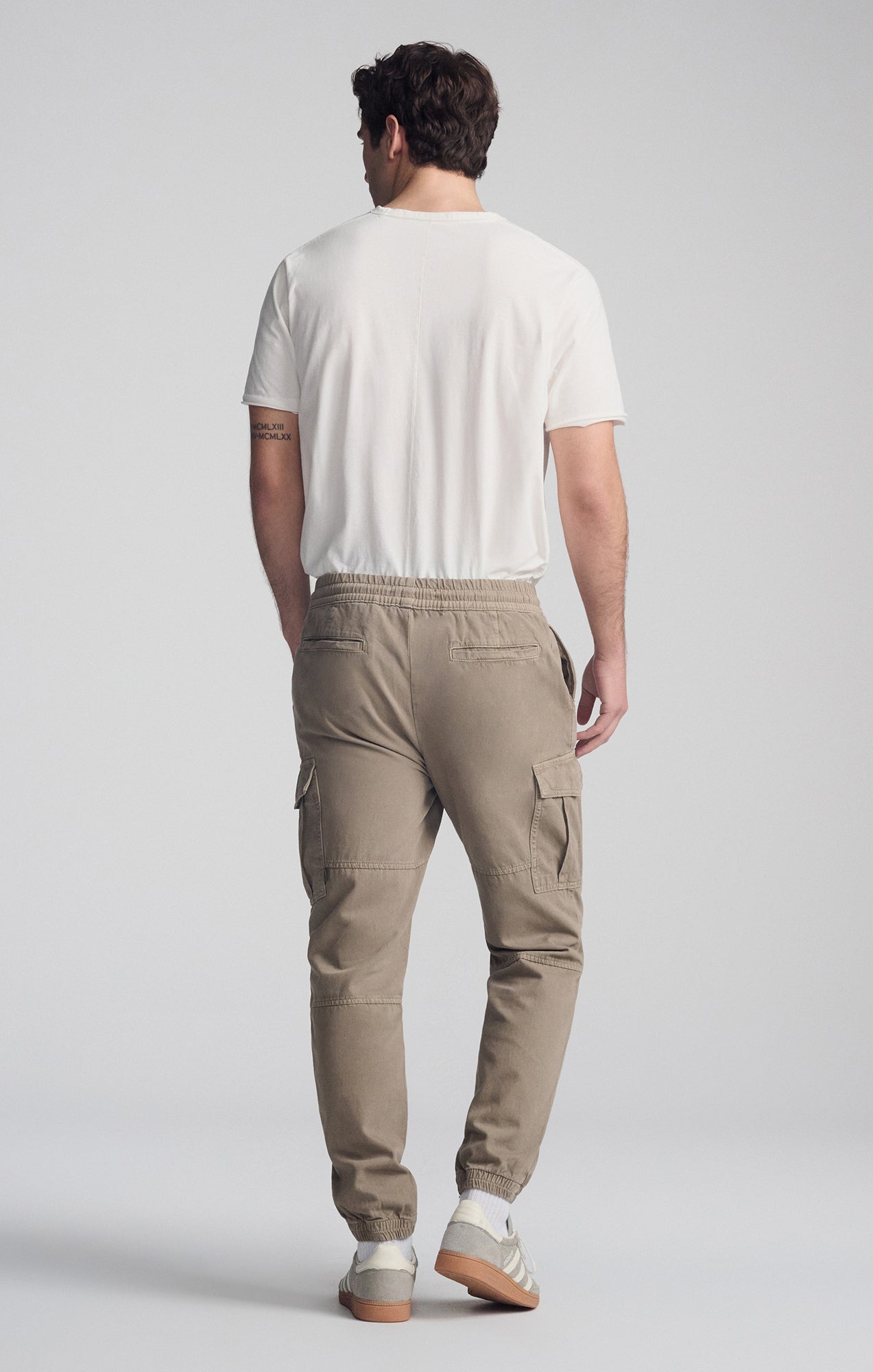 DOUBLE POCKET CUFFED CARGO PANTS IN BRINDLE - Mavi Jeans