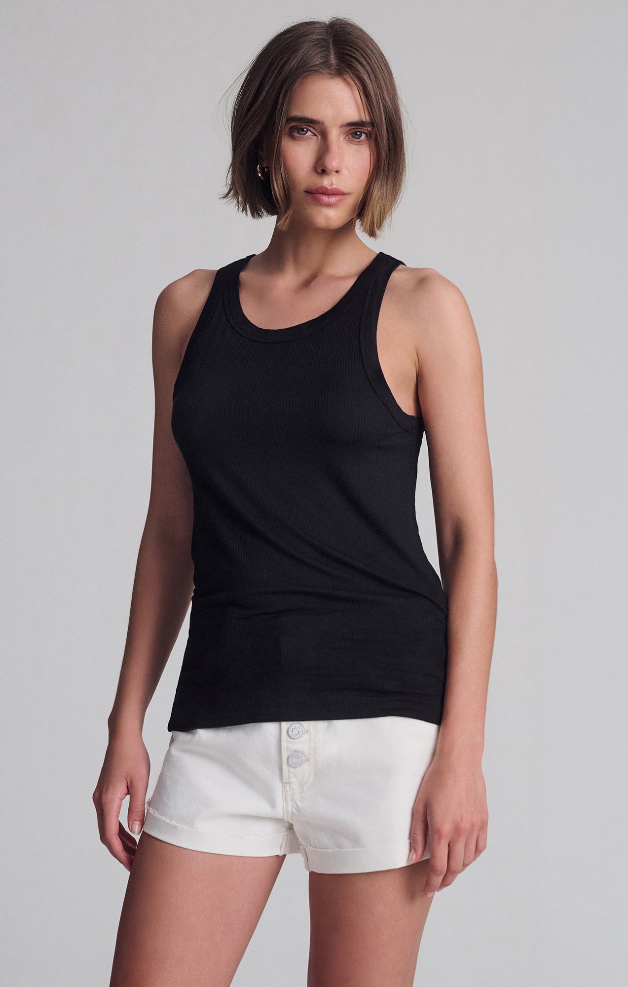 SIMPLE TANK TOP IN BLACK - Mavi Jeans